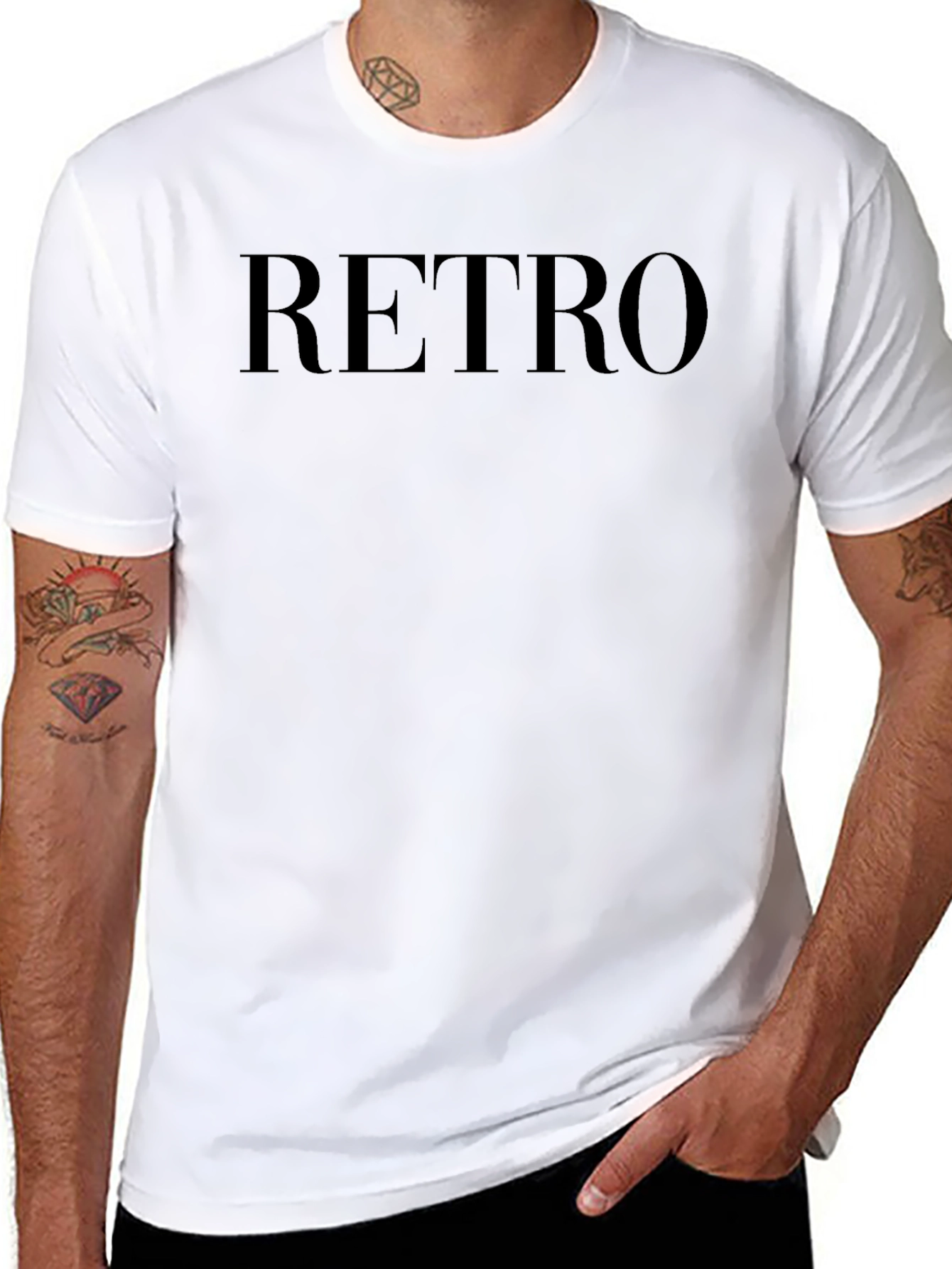 Retro Graphic Black T-Shirt