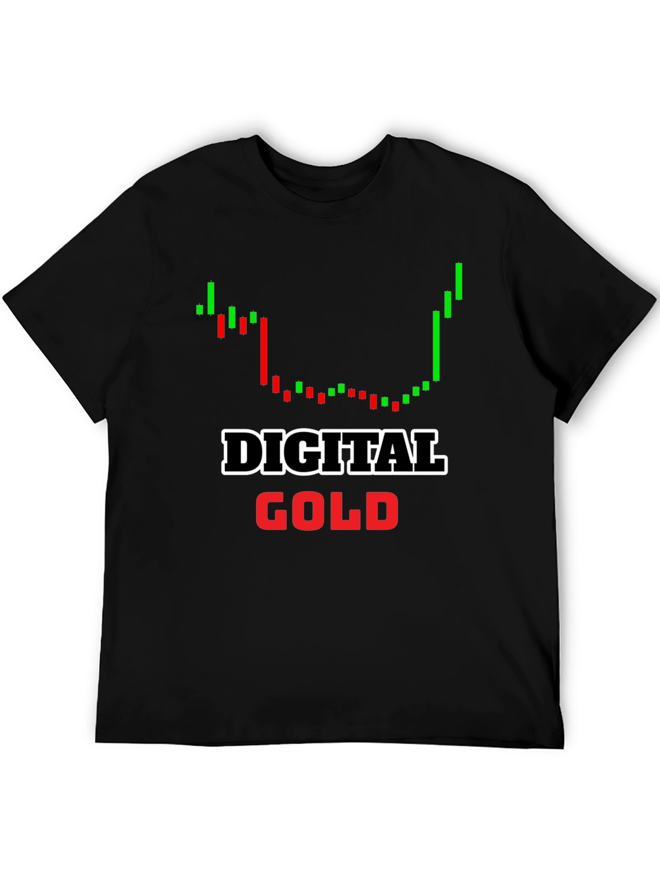 Digital Gold Bitcoin Crypto T-Shirt - Black