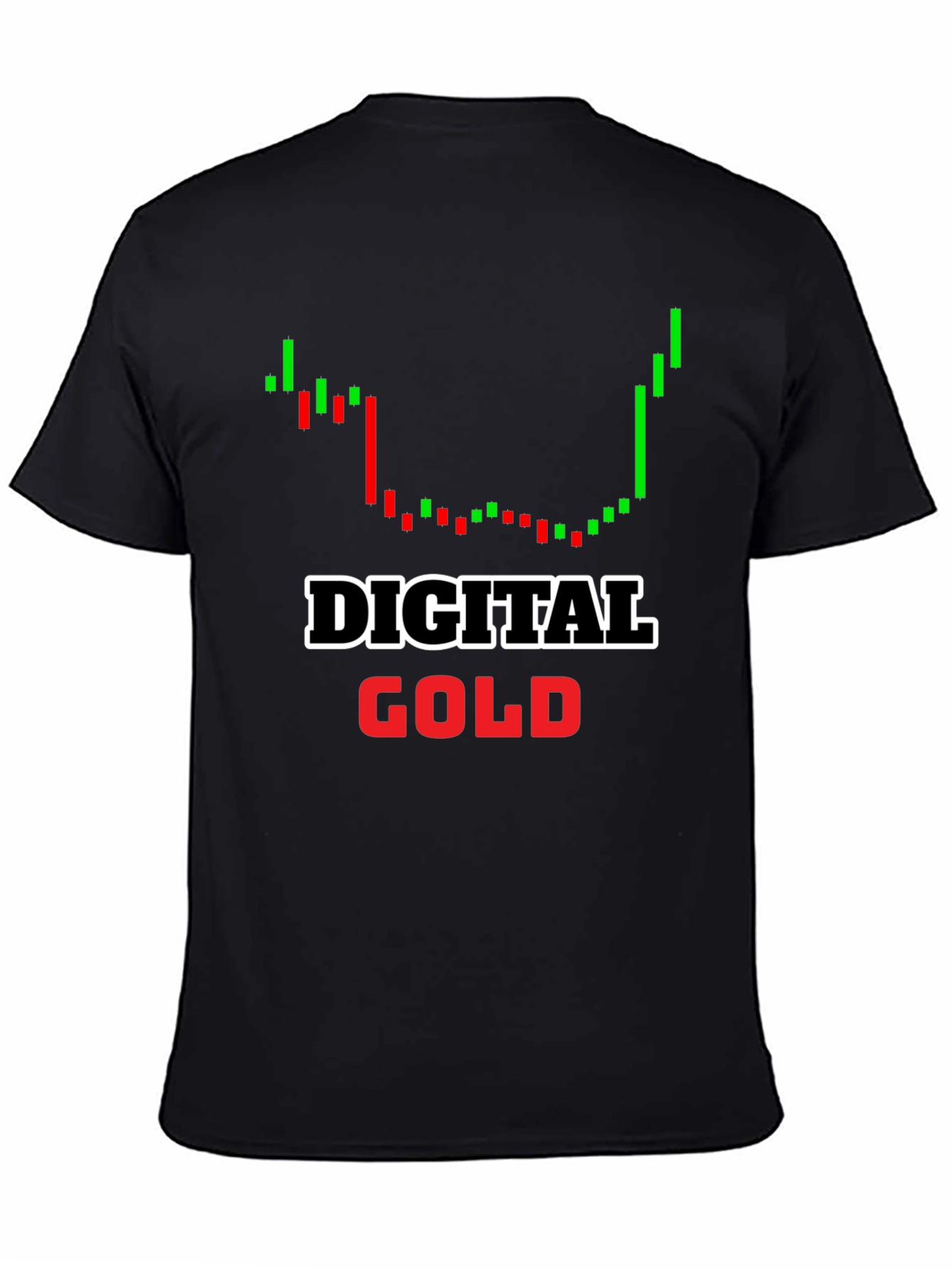 Digital Gold Bitcoin Crypto T-Shirt - Black