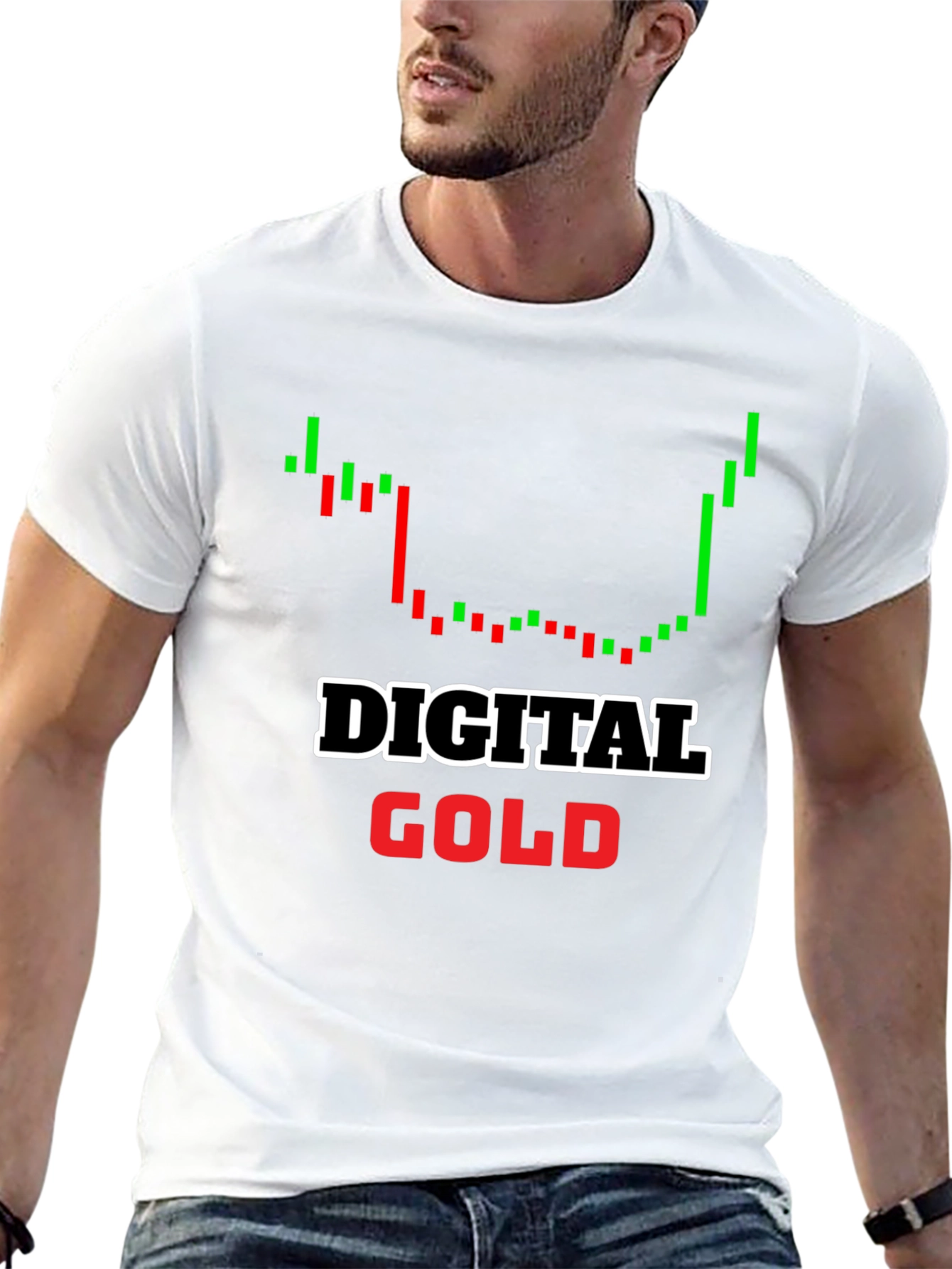 Digital Gold Bitcoin Crypto T-Shirt - Black
