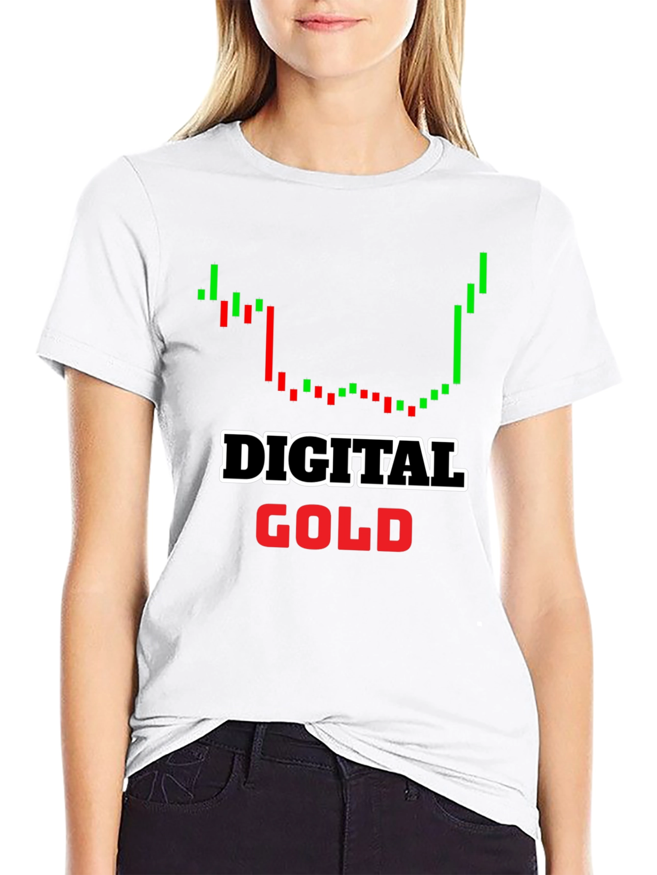 Digital Gold Bitcoin Crypto T-Shirt - Black