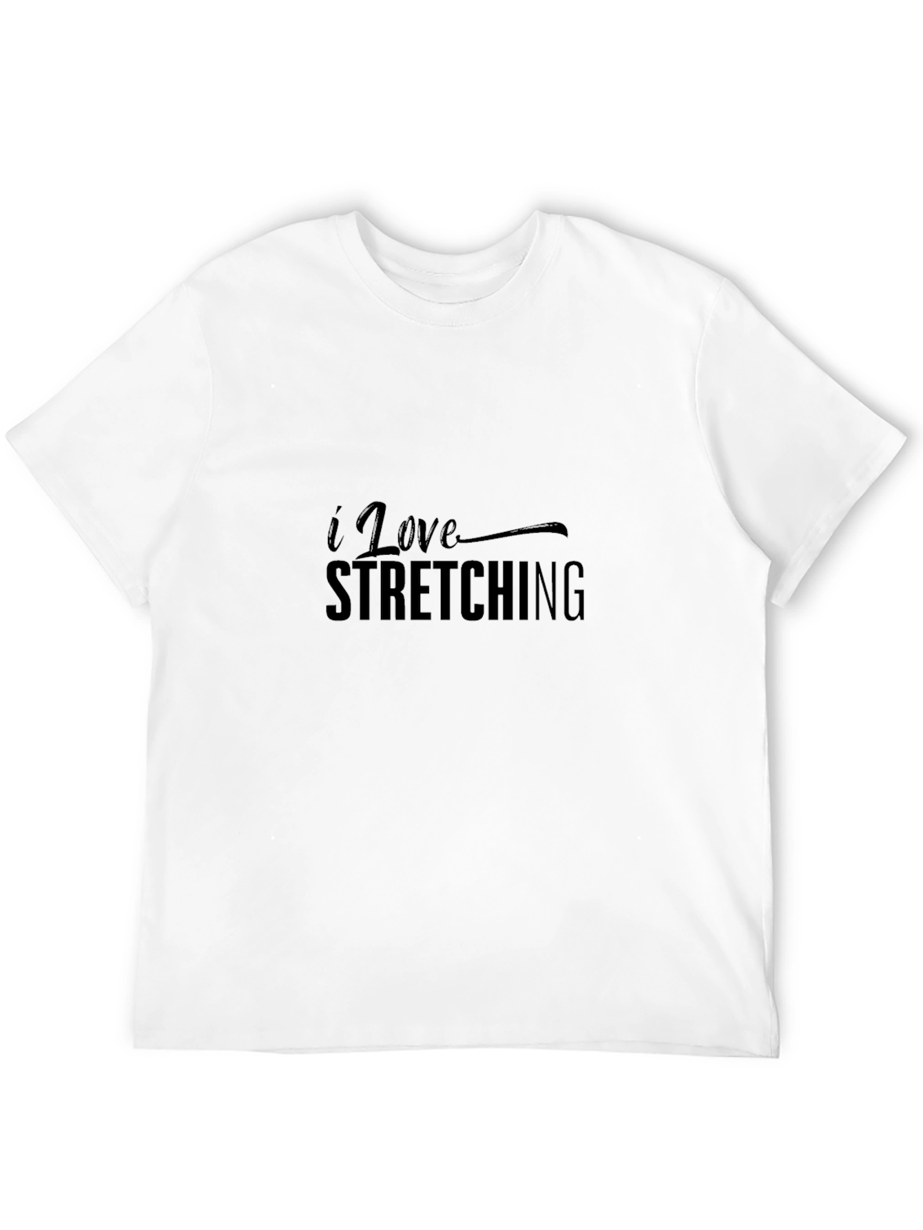 I Love Stretching Black T-Shirt