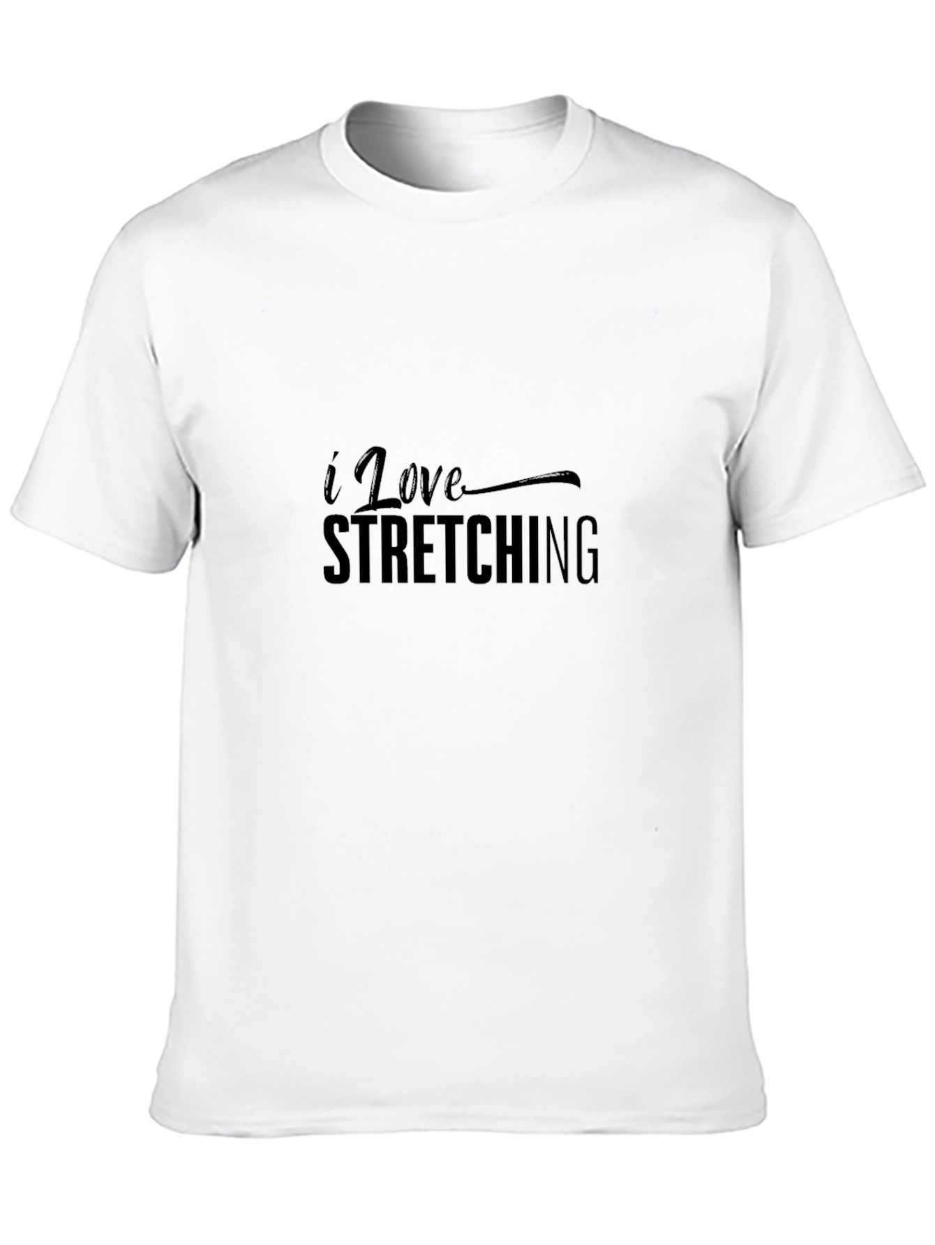 I Love Stretching Black T-Shirt