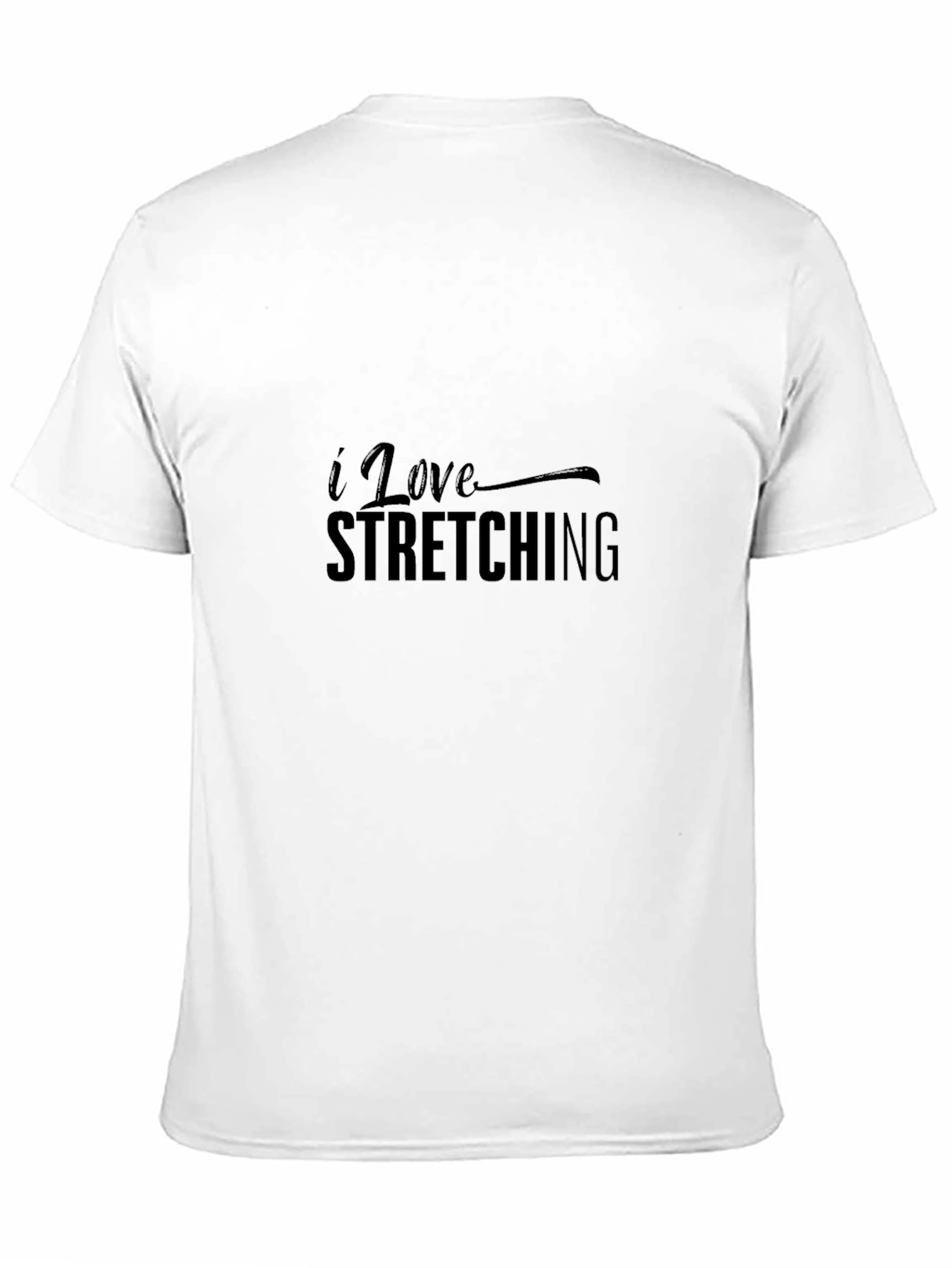 I Love Stretching Black T-Shirt