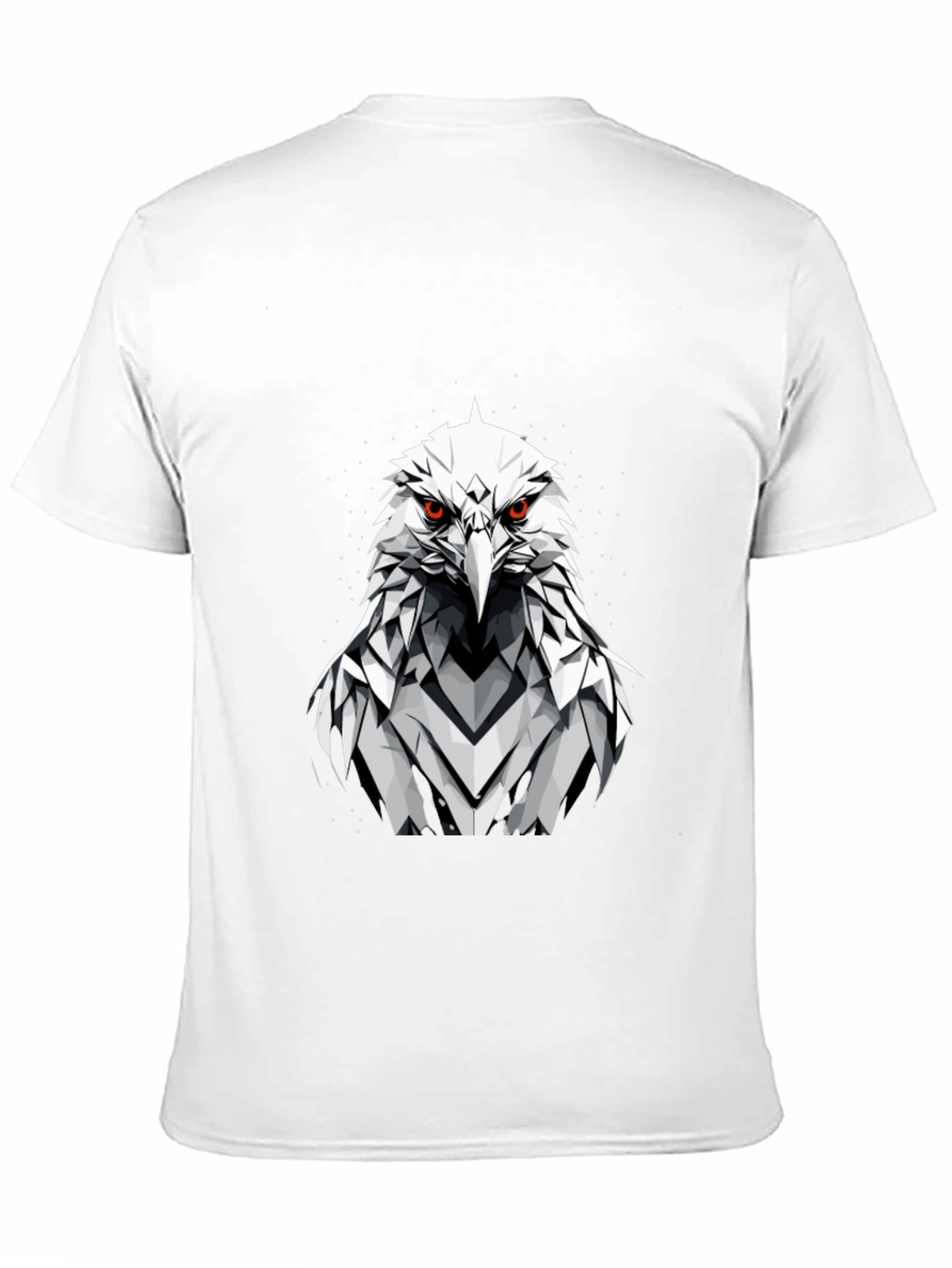 Geometric Eagle Graphic Tee - Stylish Black T-Shirt