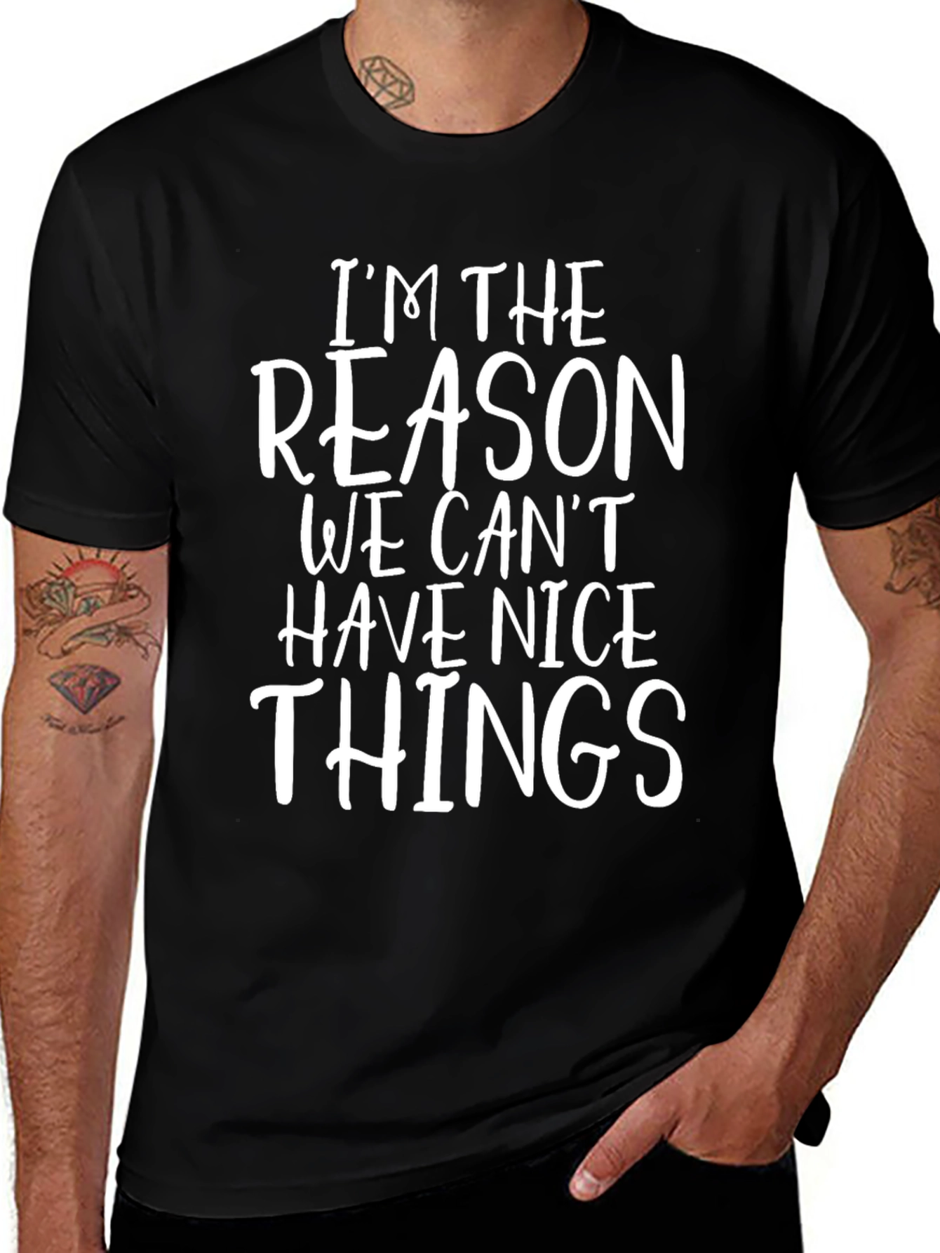Funny Im The Reason Graphic Tee