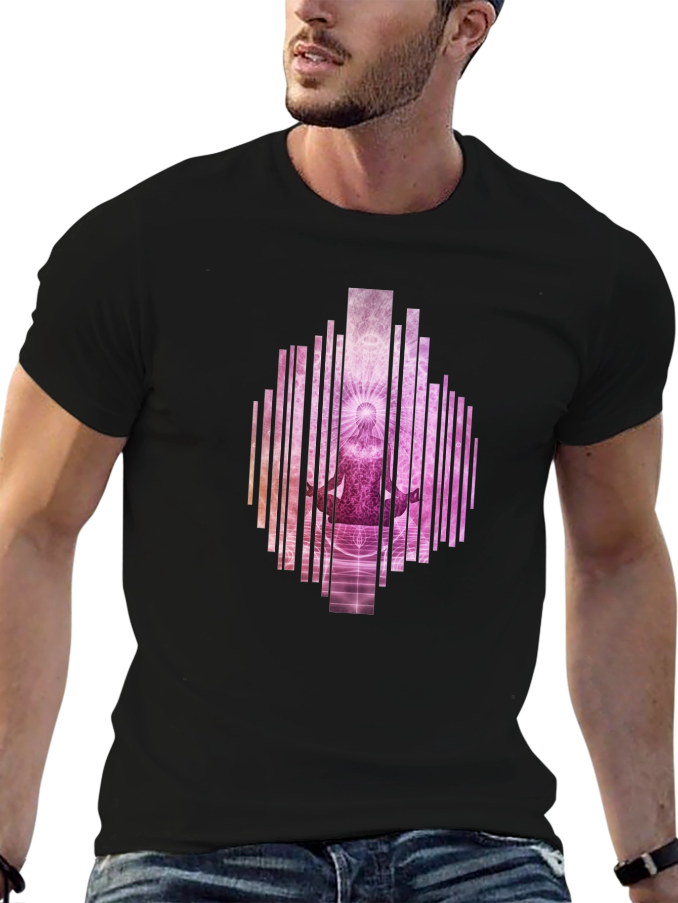 Zen Meditation Black T-Shirt