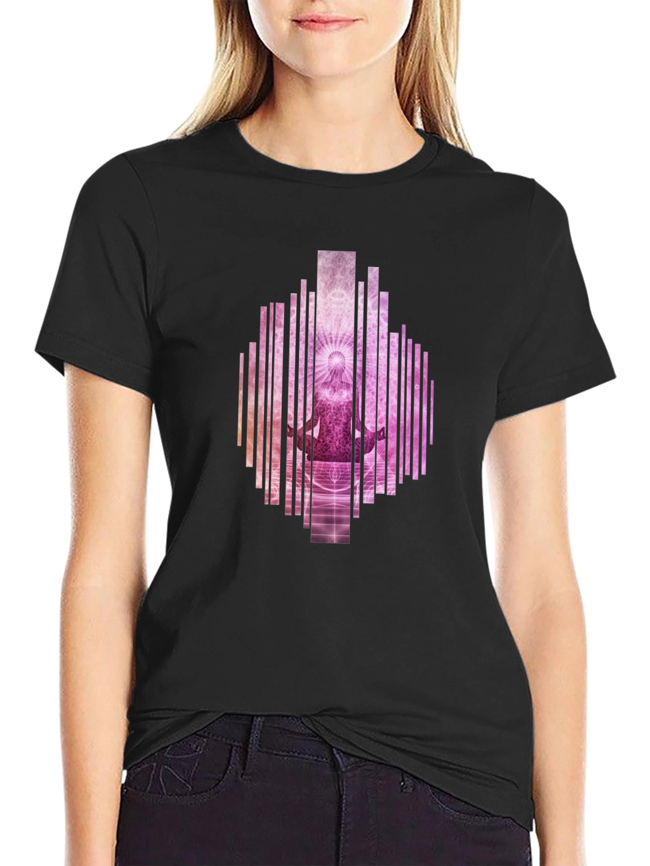 Zen Meditation Black T-Shirt