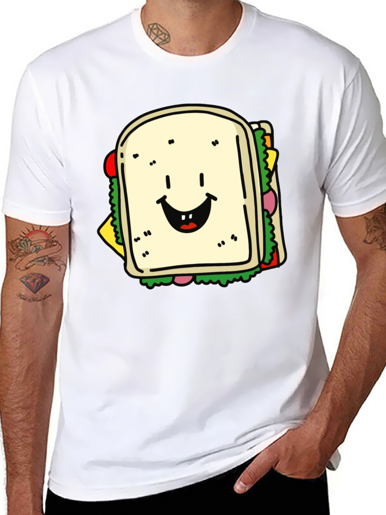 Sandwich Graphic Tee - Funny Food Shirt