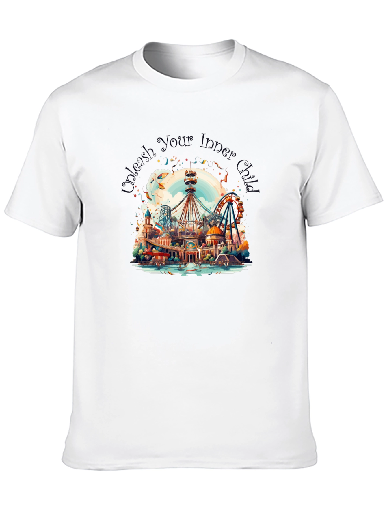 Whimsical Amusement Park Graphic Tee