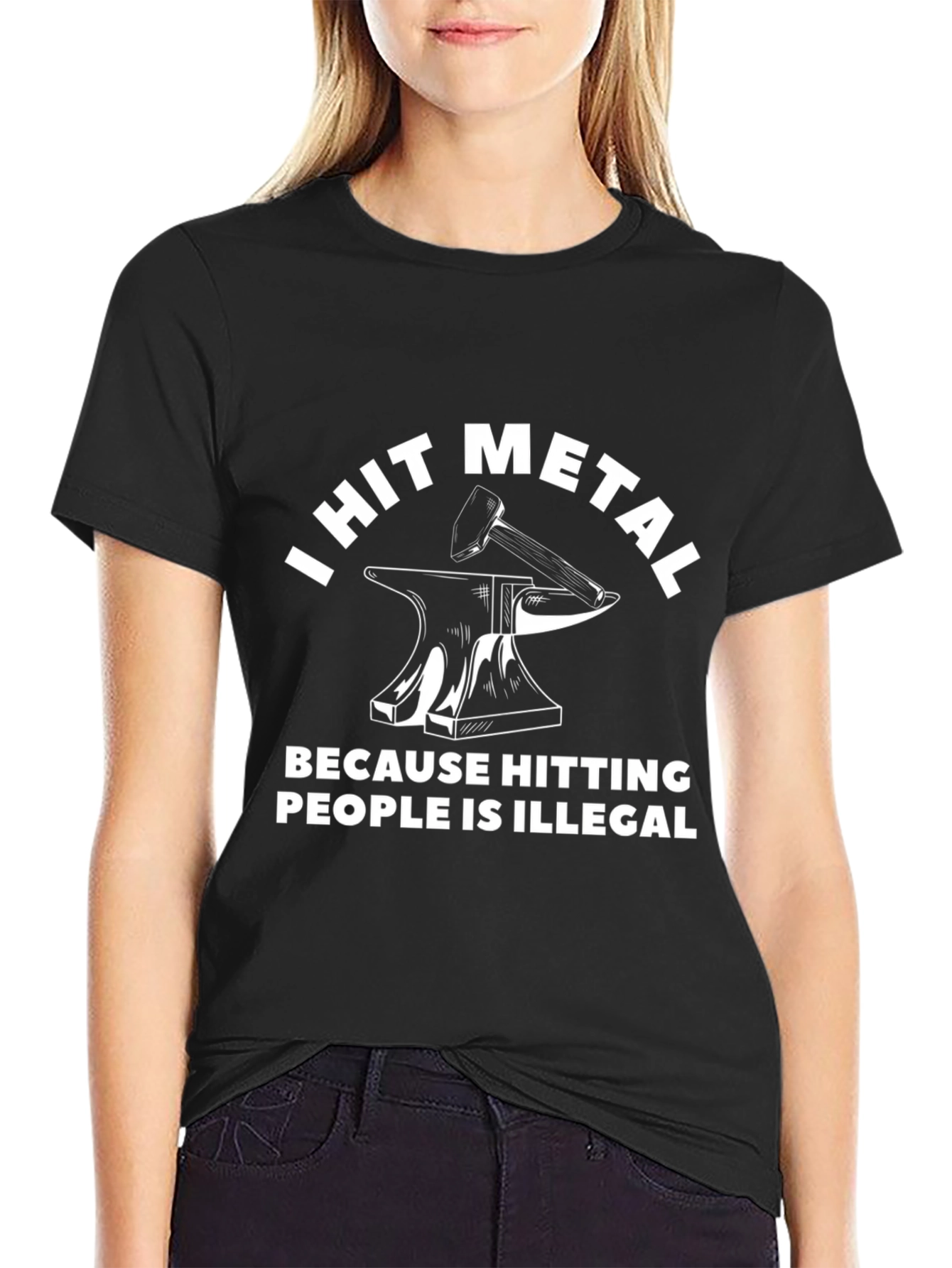 I Hit Metal Funny Blacksmith T-Shirt