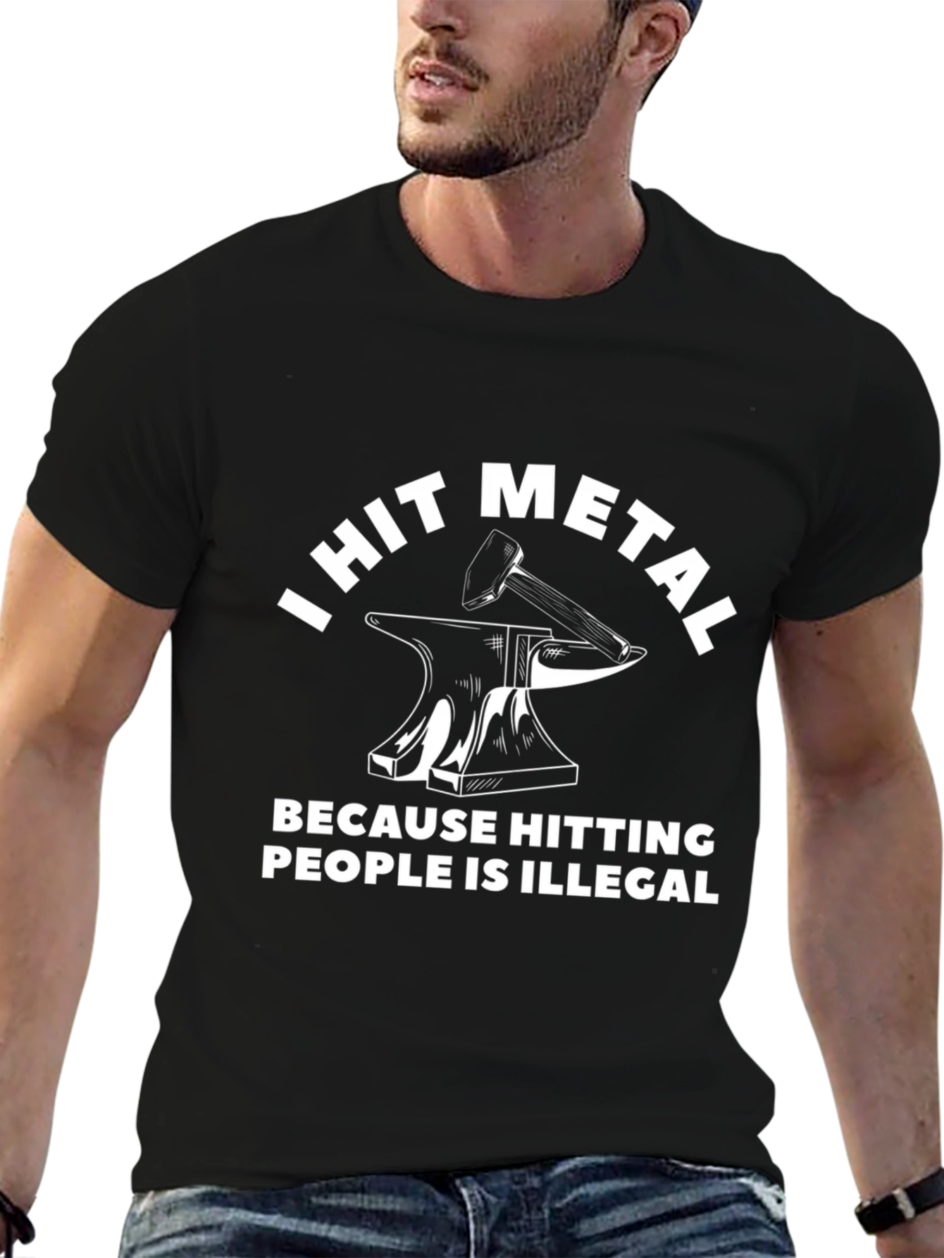 I Hit Metal Funny Blacksmith T-Shirt