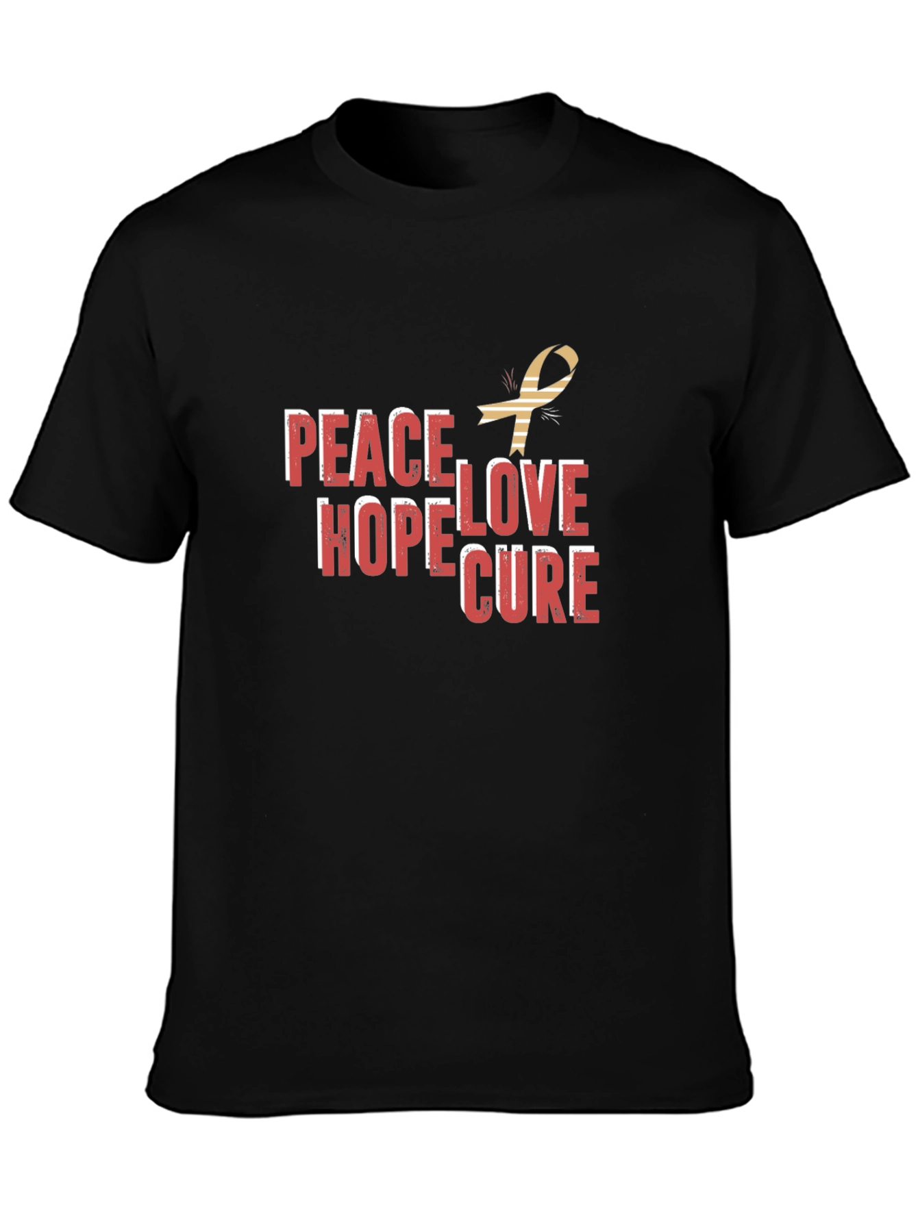 Peace Hope Love Cure Graphic Tee
