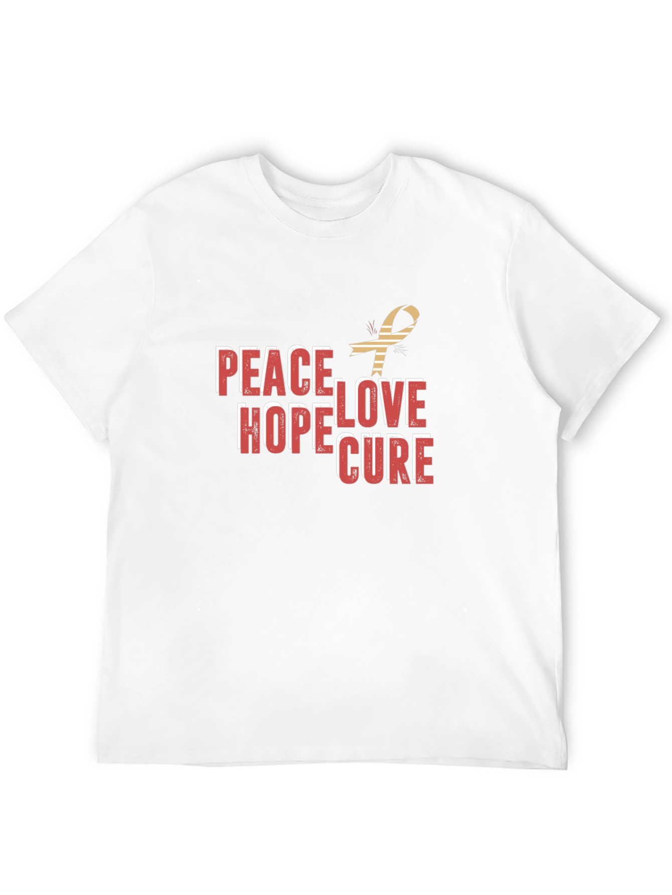 Peace Hope Love Cure Graphic Tee