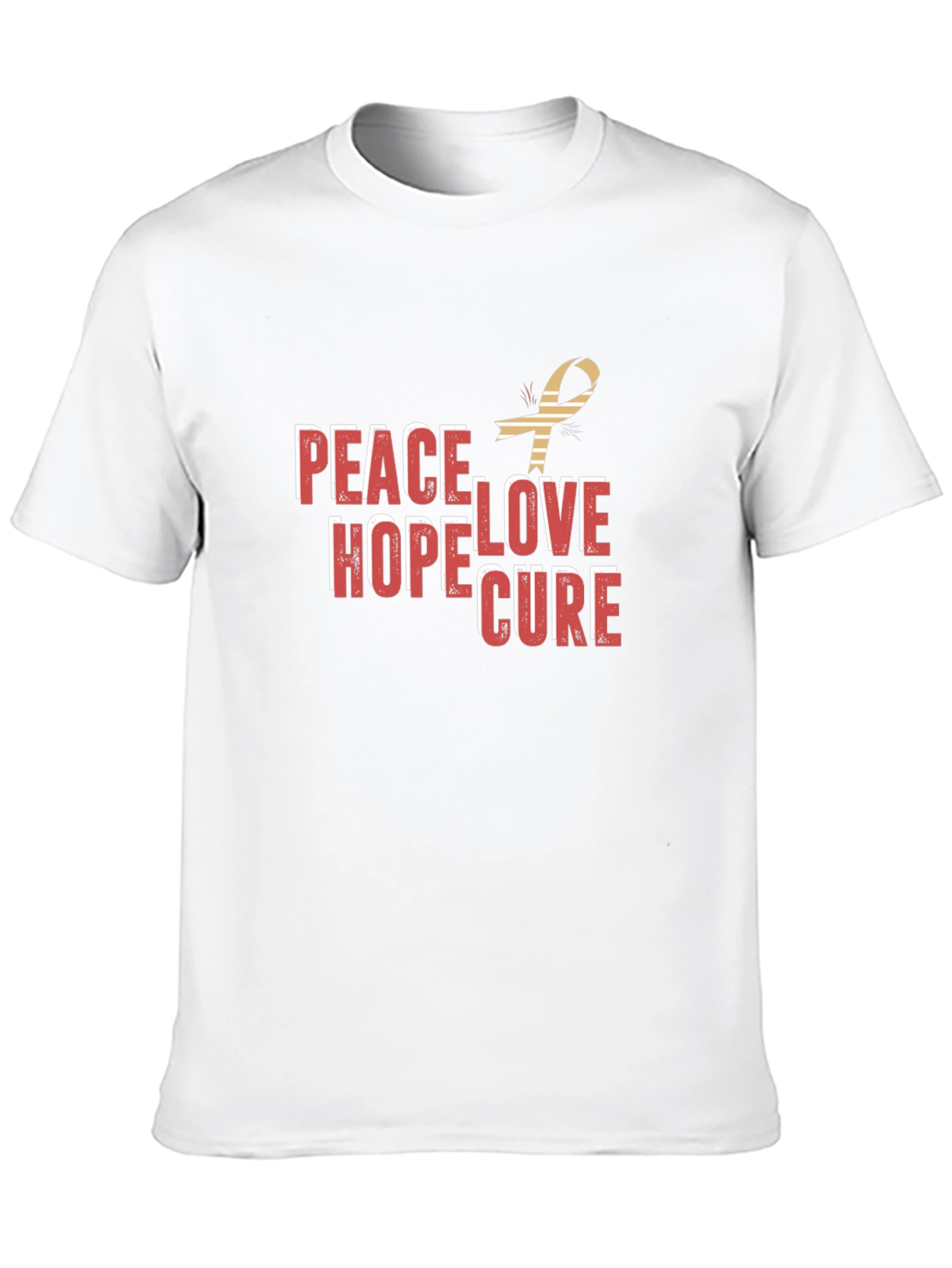 Peace Hope Love Cure Graphic Tee