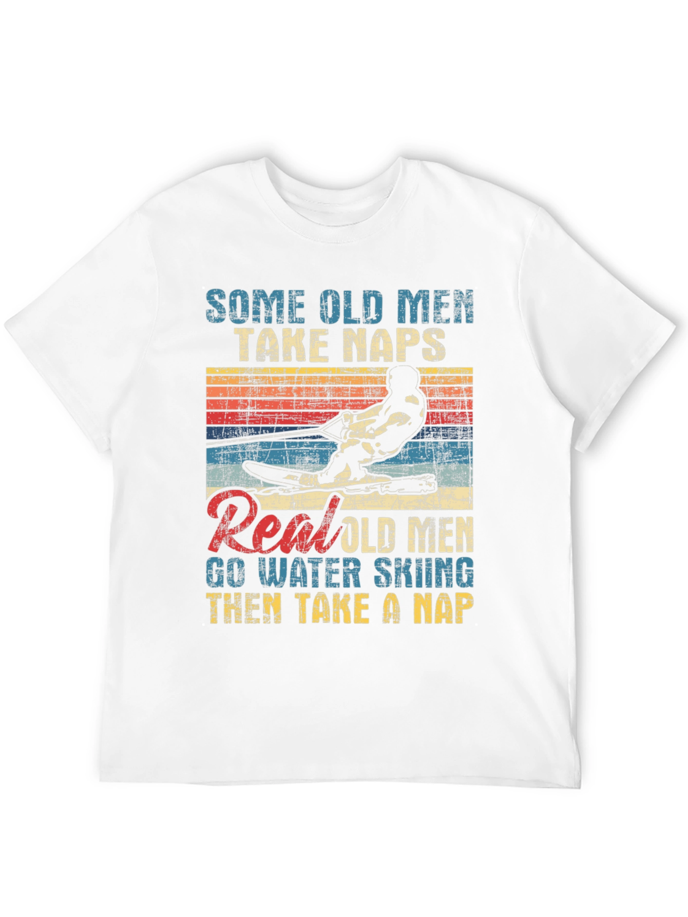 Funny Water Skiing T-Shirt - Real Old Men