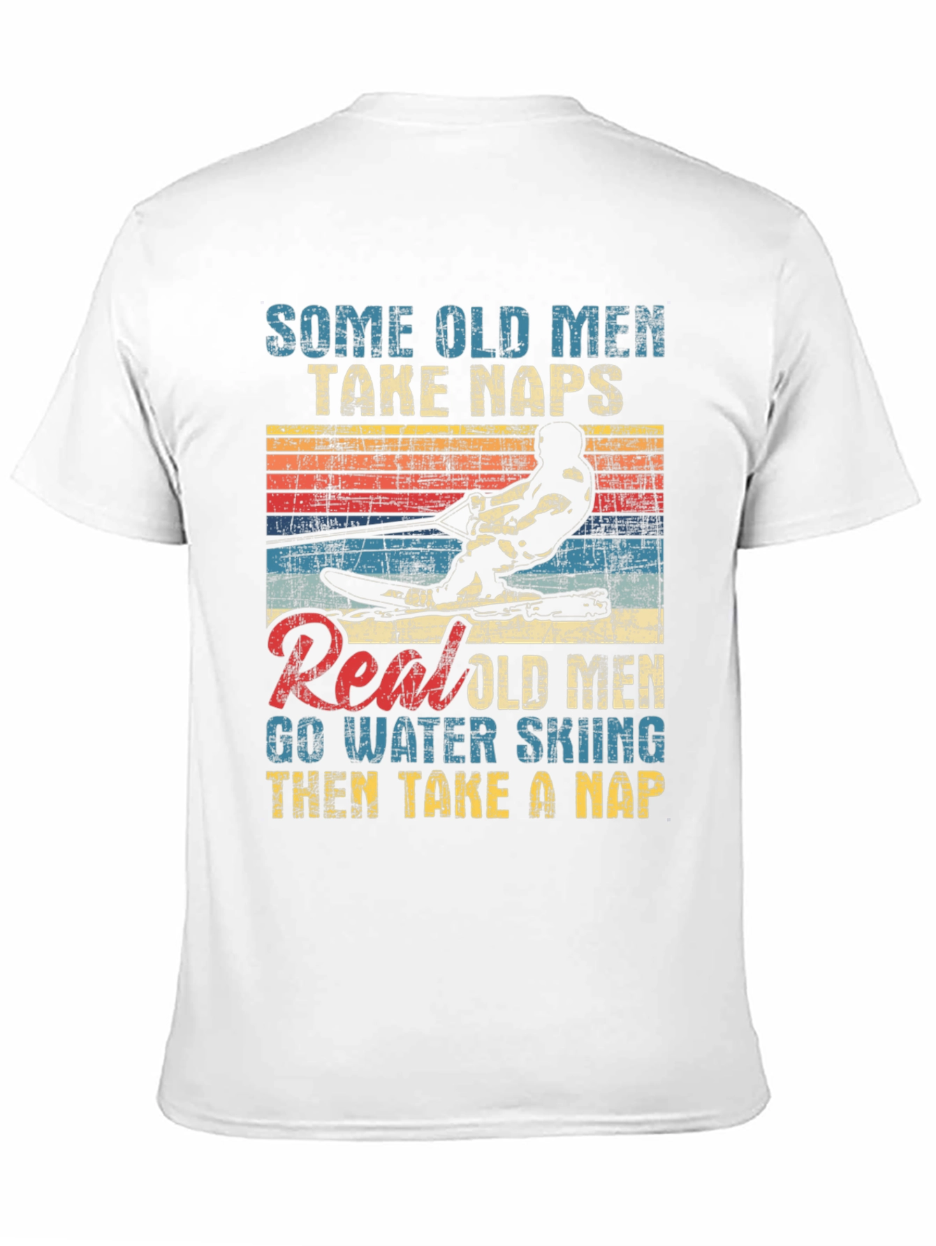 Funny Water Skiing T-Shirt - Real Old Men