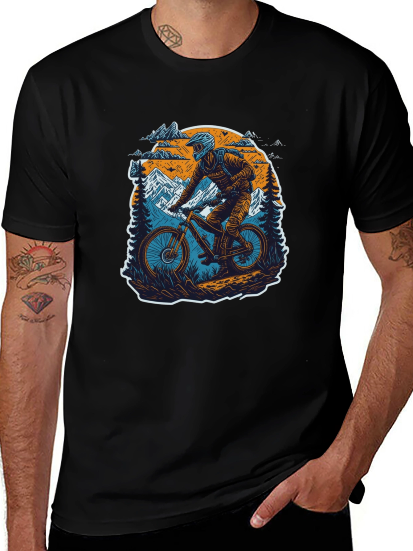 Mountain Biker Graphic Tee - Adventure Ready!