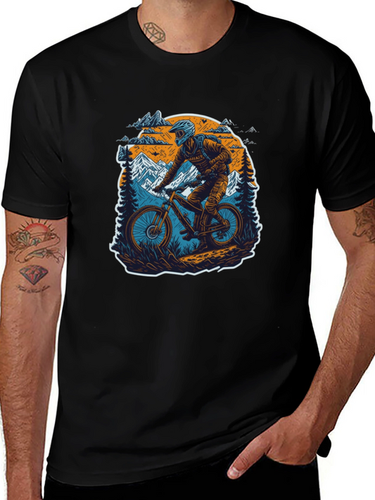 Mountain Biker Graphic Tee - Adventure Ready!