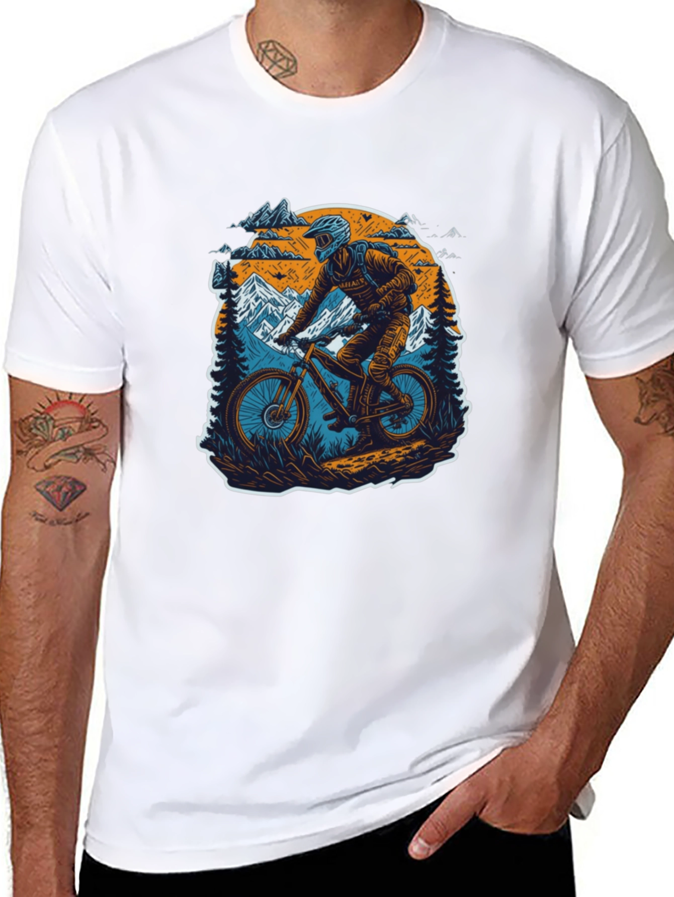 Mountain Biker Graphic Tee - Adventure Ready!