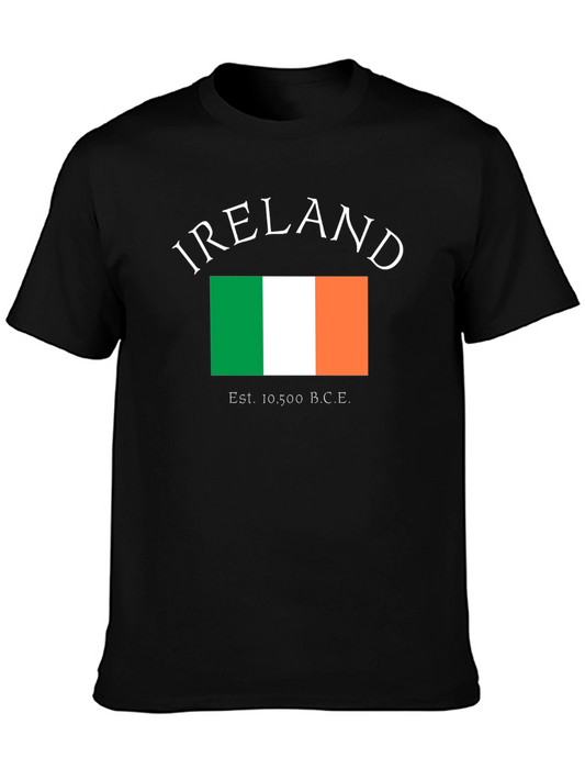Ireland Flag T-Shirt - Black