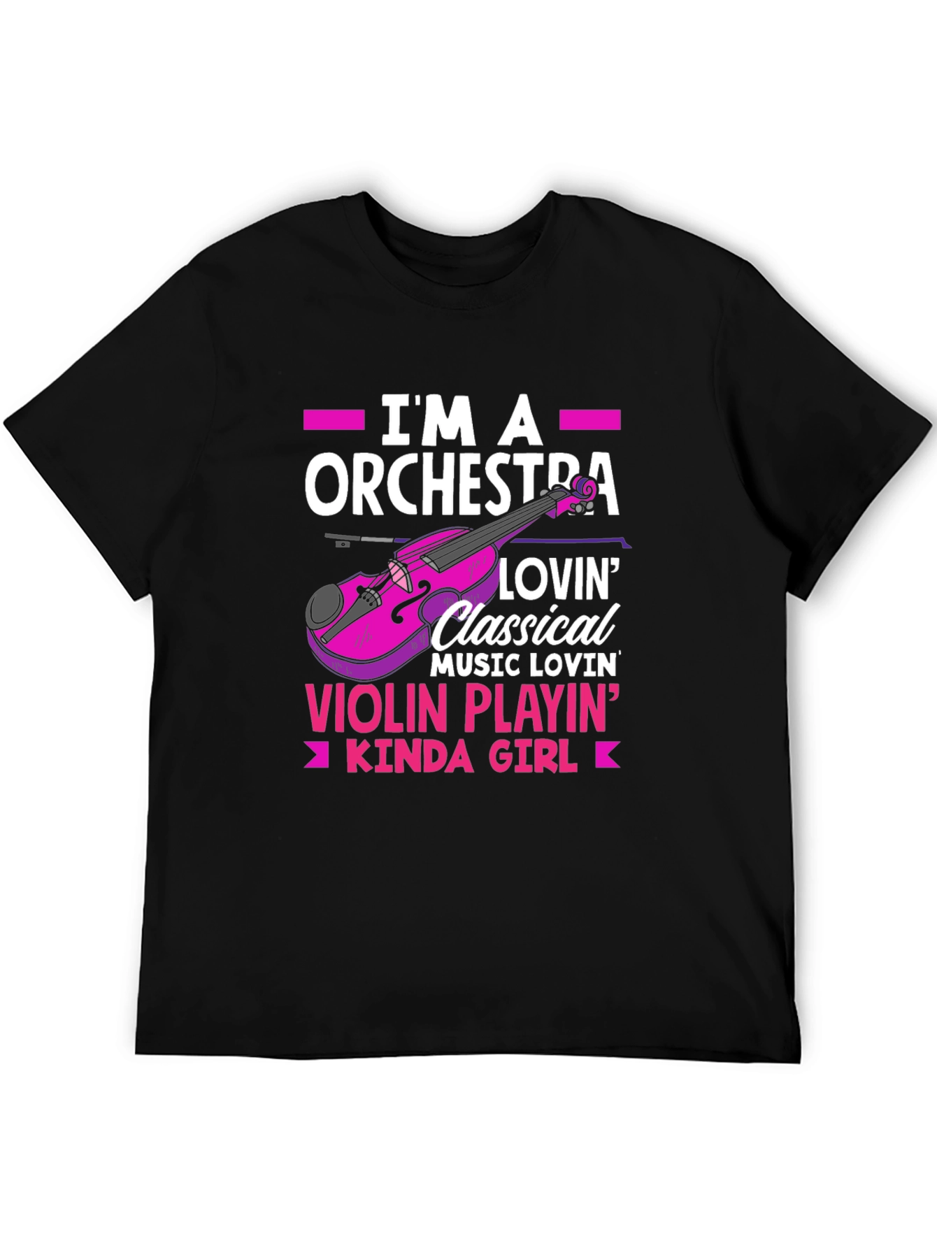Orchestra Violin Playin Girl T-Shirt
