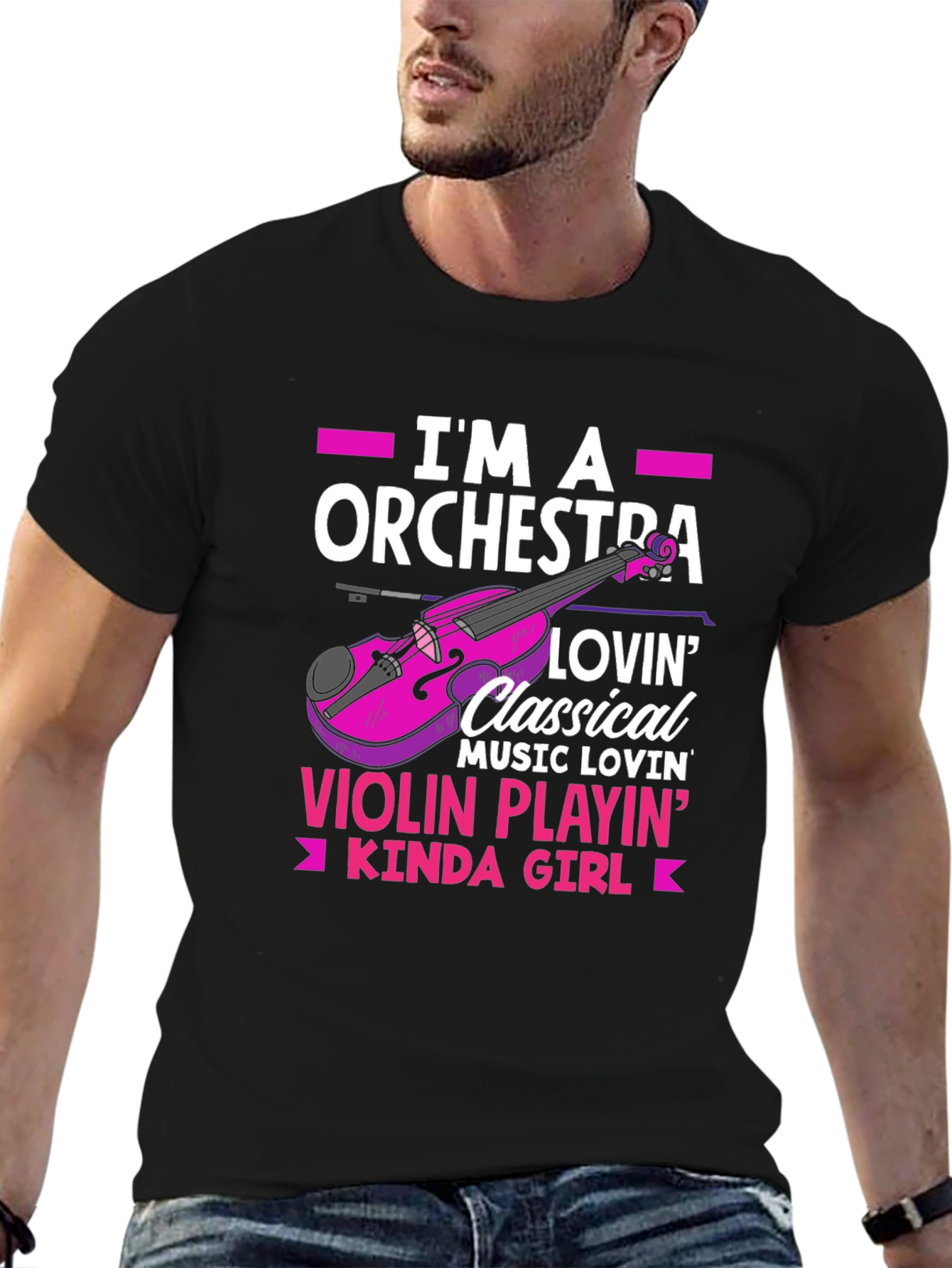 Orchestra Violin Playin Girl T-Shirt