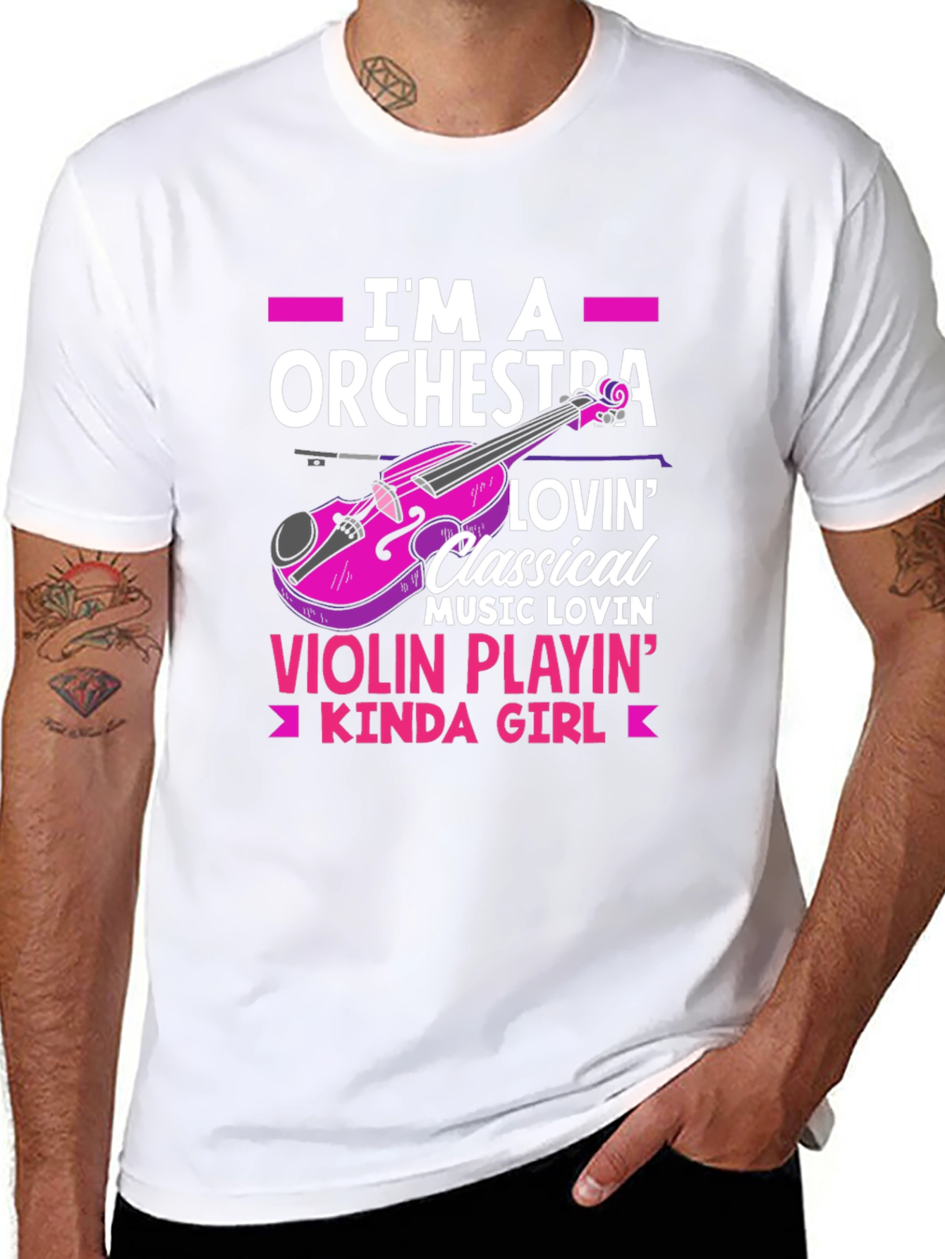 Orchestra Violin Playin Girl T-Shirt