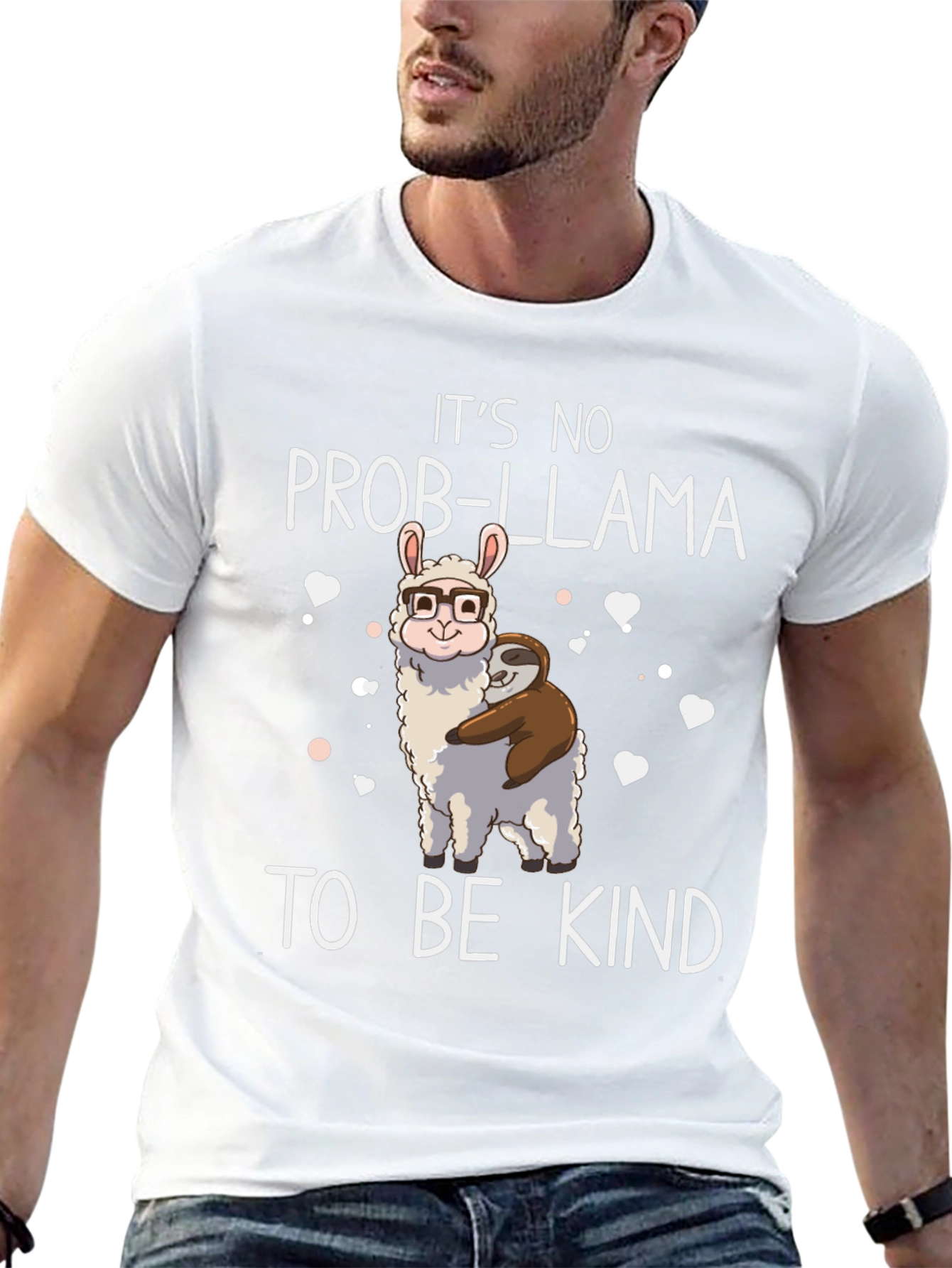 Its No Prob-Llama To Be Kind Graphic T-Shirt