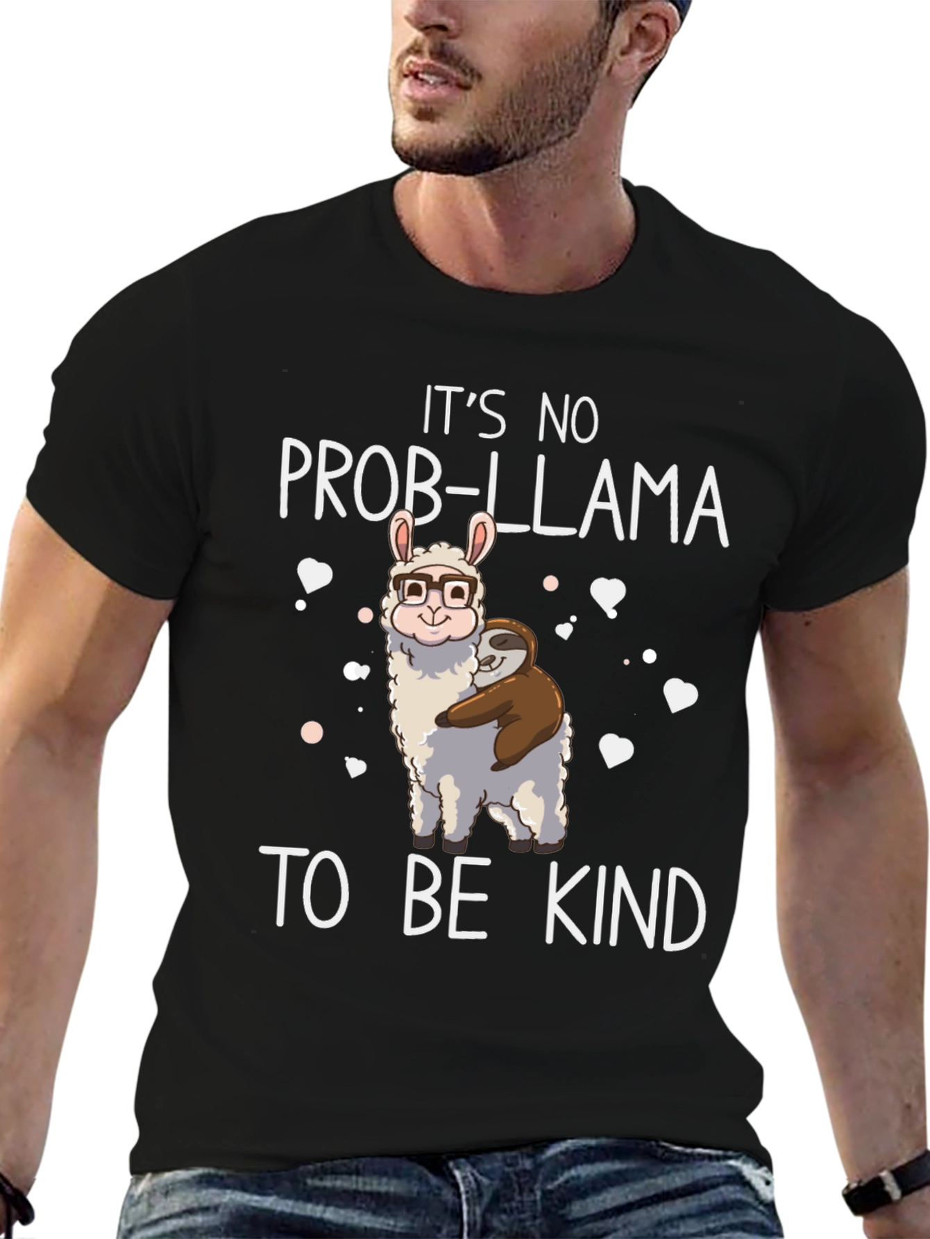 Its No Prob-Llama To Be Kind Graphic T-Shirt