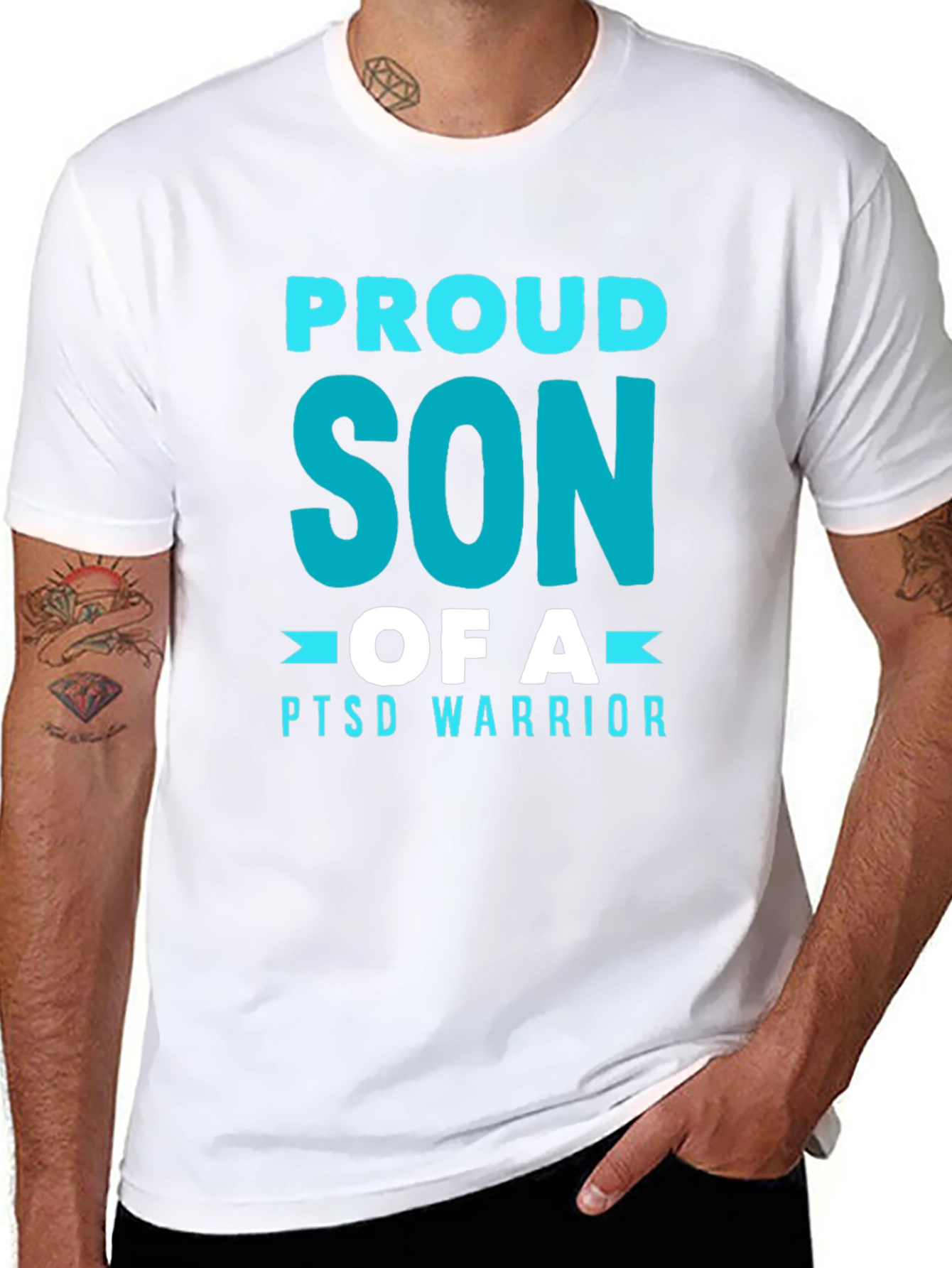 Proud Son of a PTSD Warrior Graphic Tee