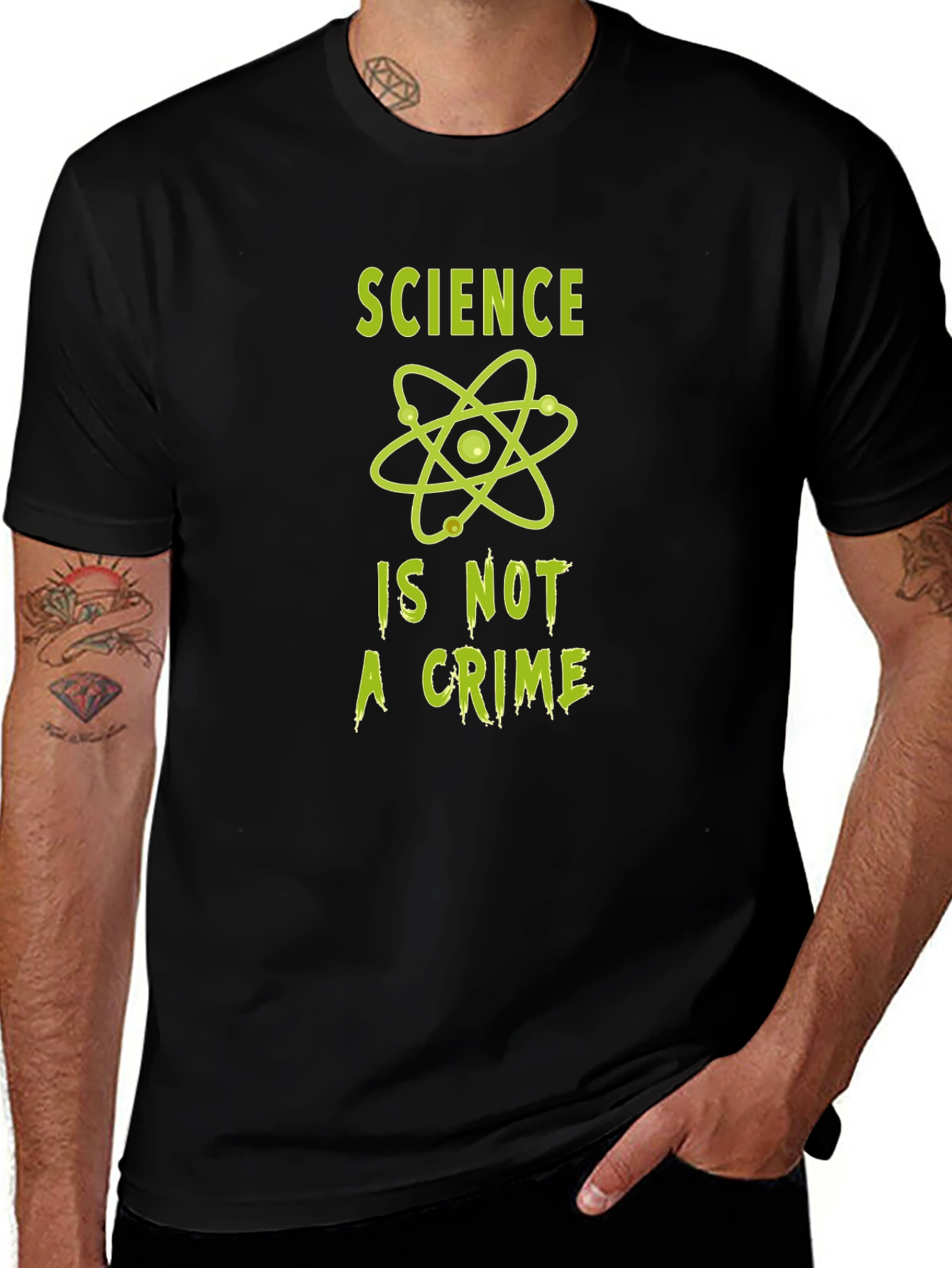 Science Is Not A Crime T-Shirt - Black
