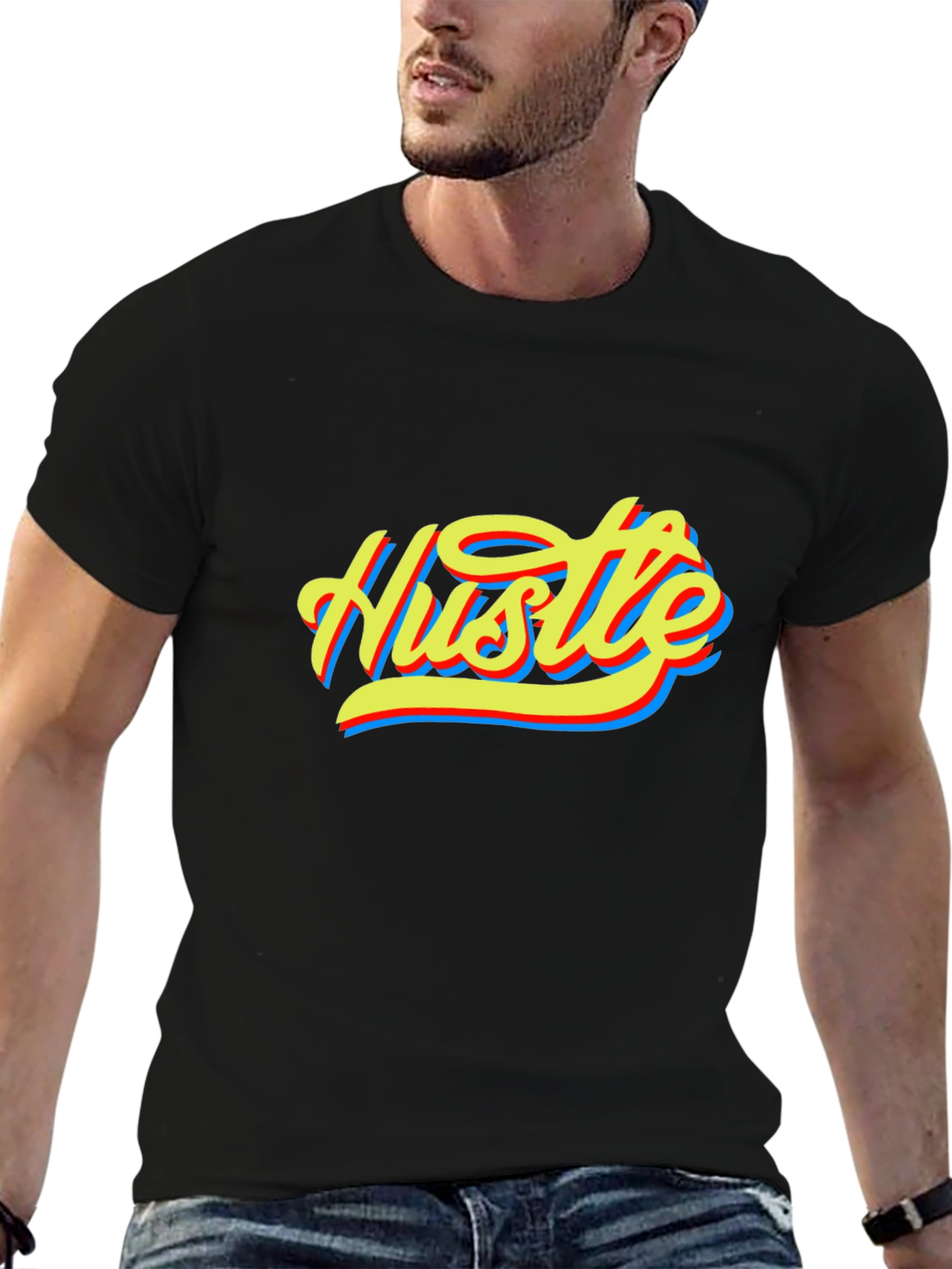 Hustle Graphic Tee - Bold Streetwear Style