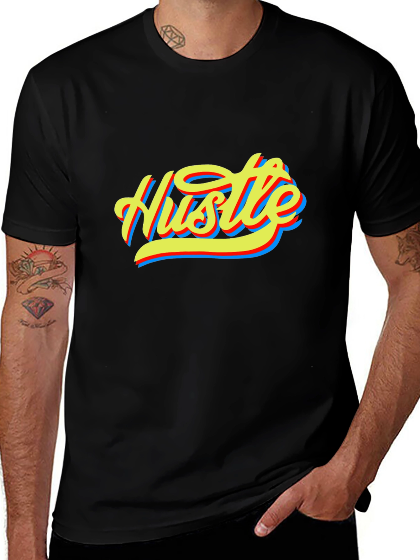 Hustle Graphic Tee - Bold Streetwear Style