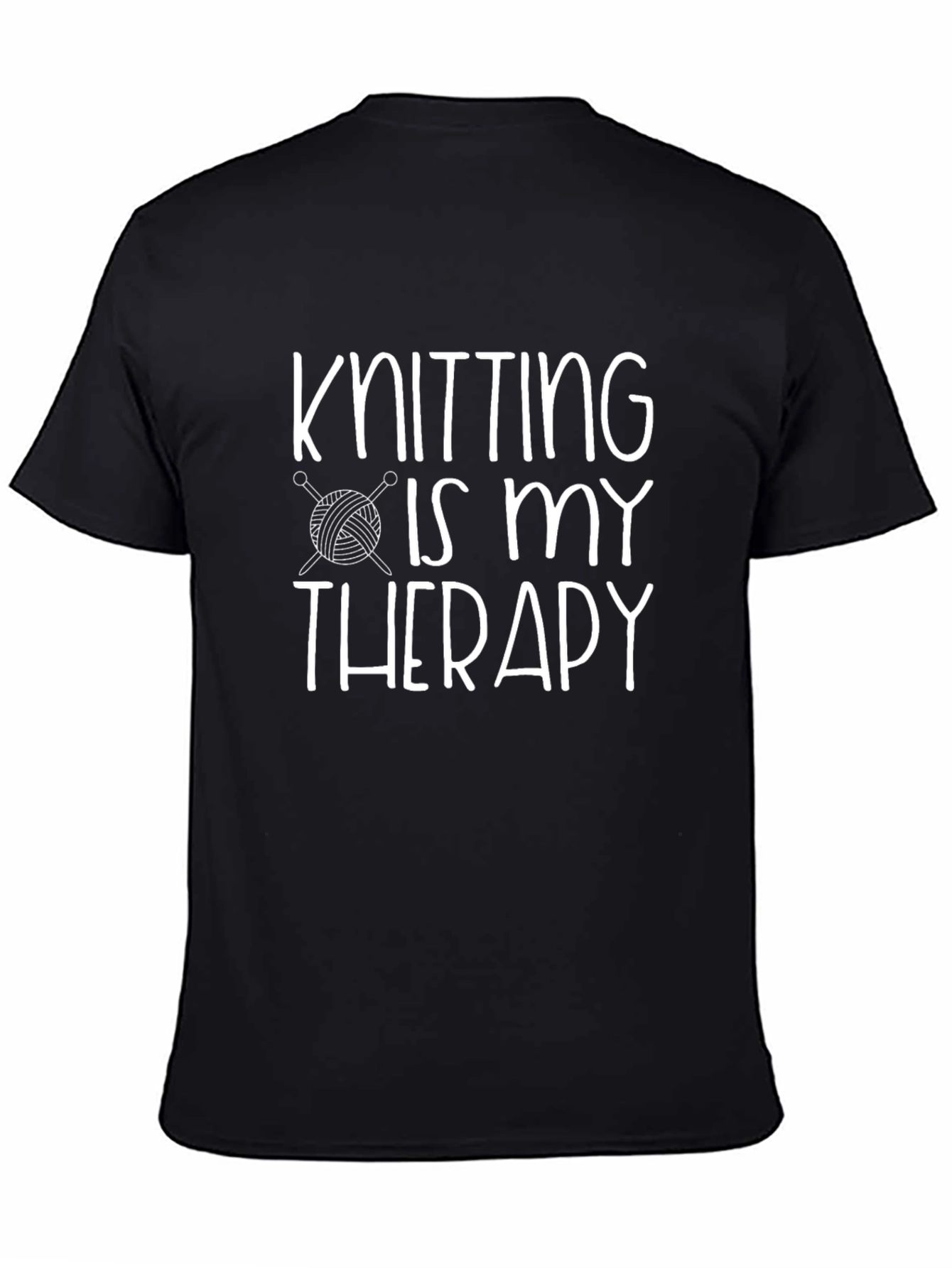 Knitting is My Therapy T-Shirt - Knitters Gift