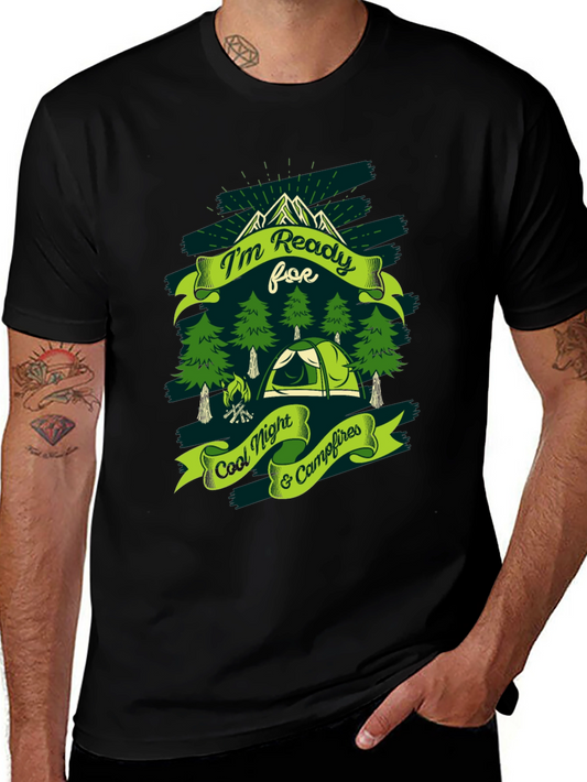 Camping T-Shirt: Im Ready for Cool Nights & Campfires