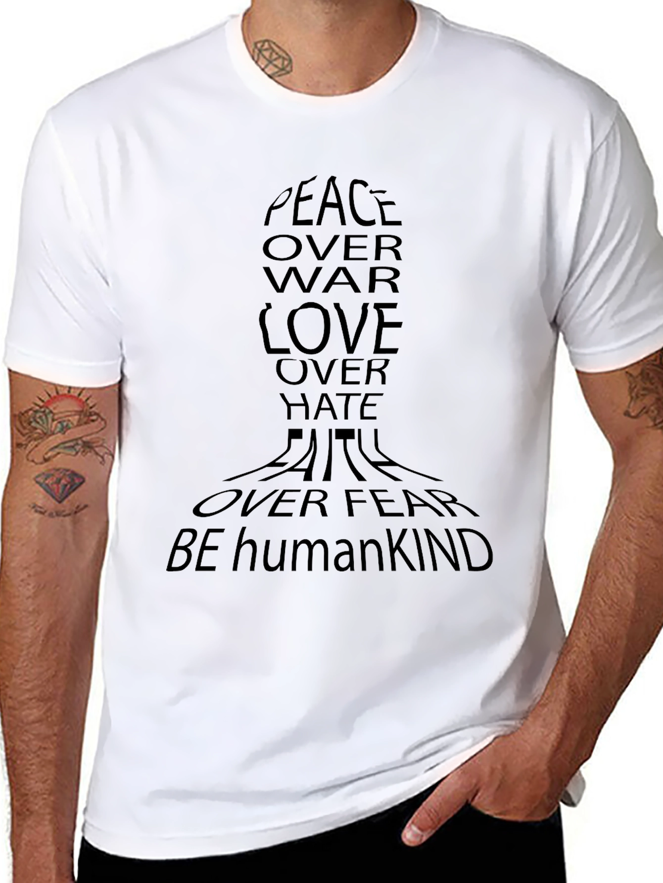 Peace Over War Graphic T-Shirt