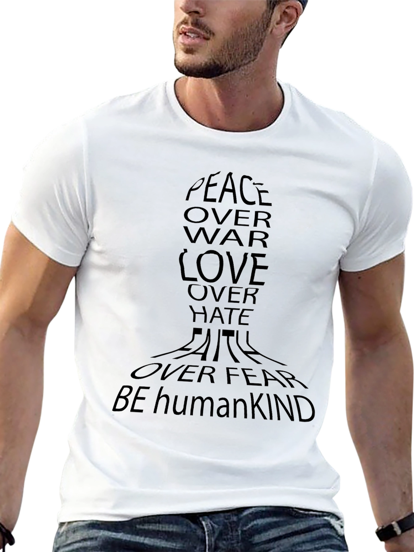 Peace Over War Graphic T-Shirt