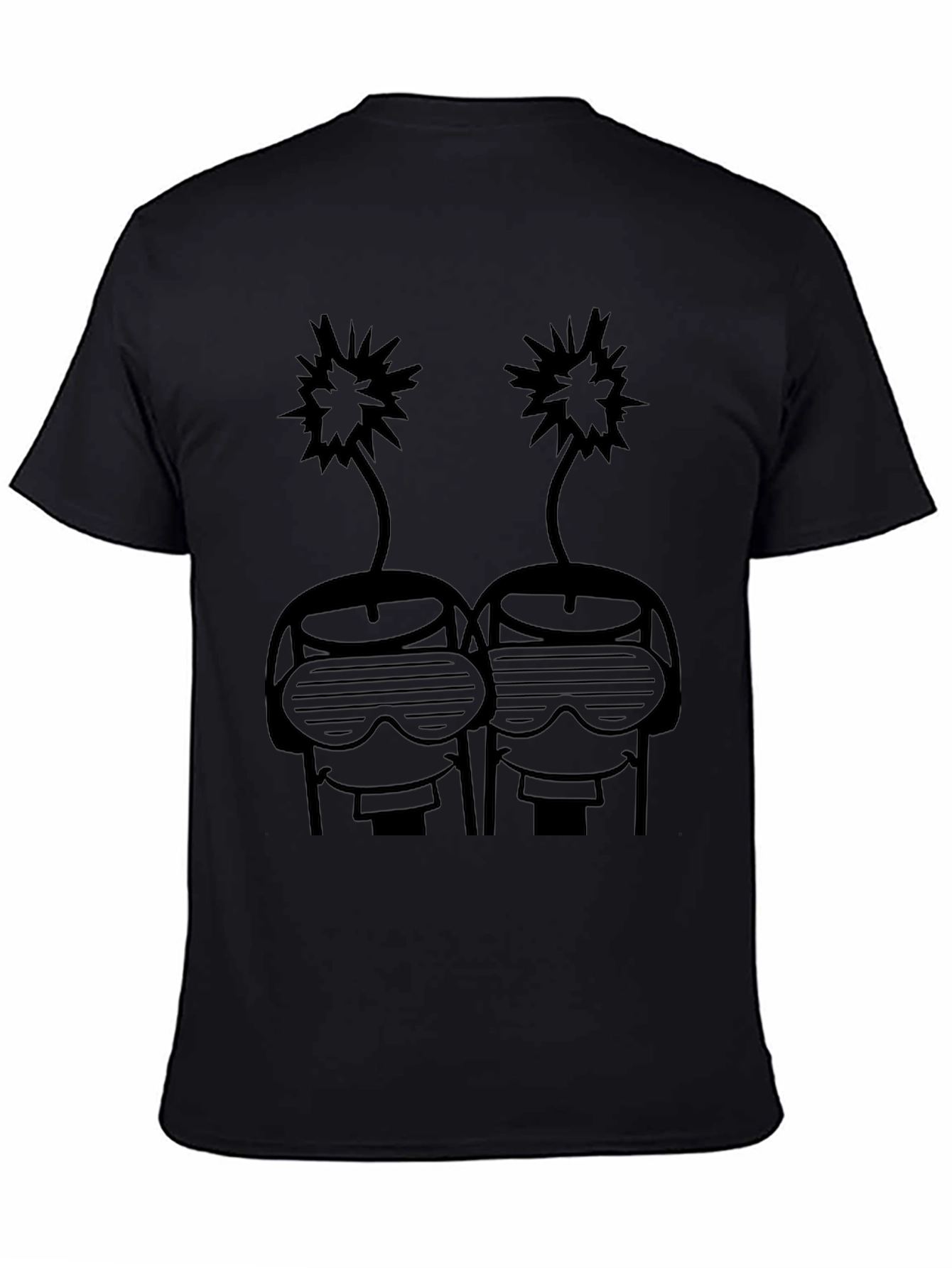 Cool Graphic Tee - Retro Robot Head Design