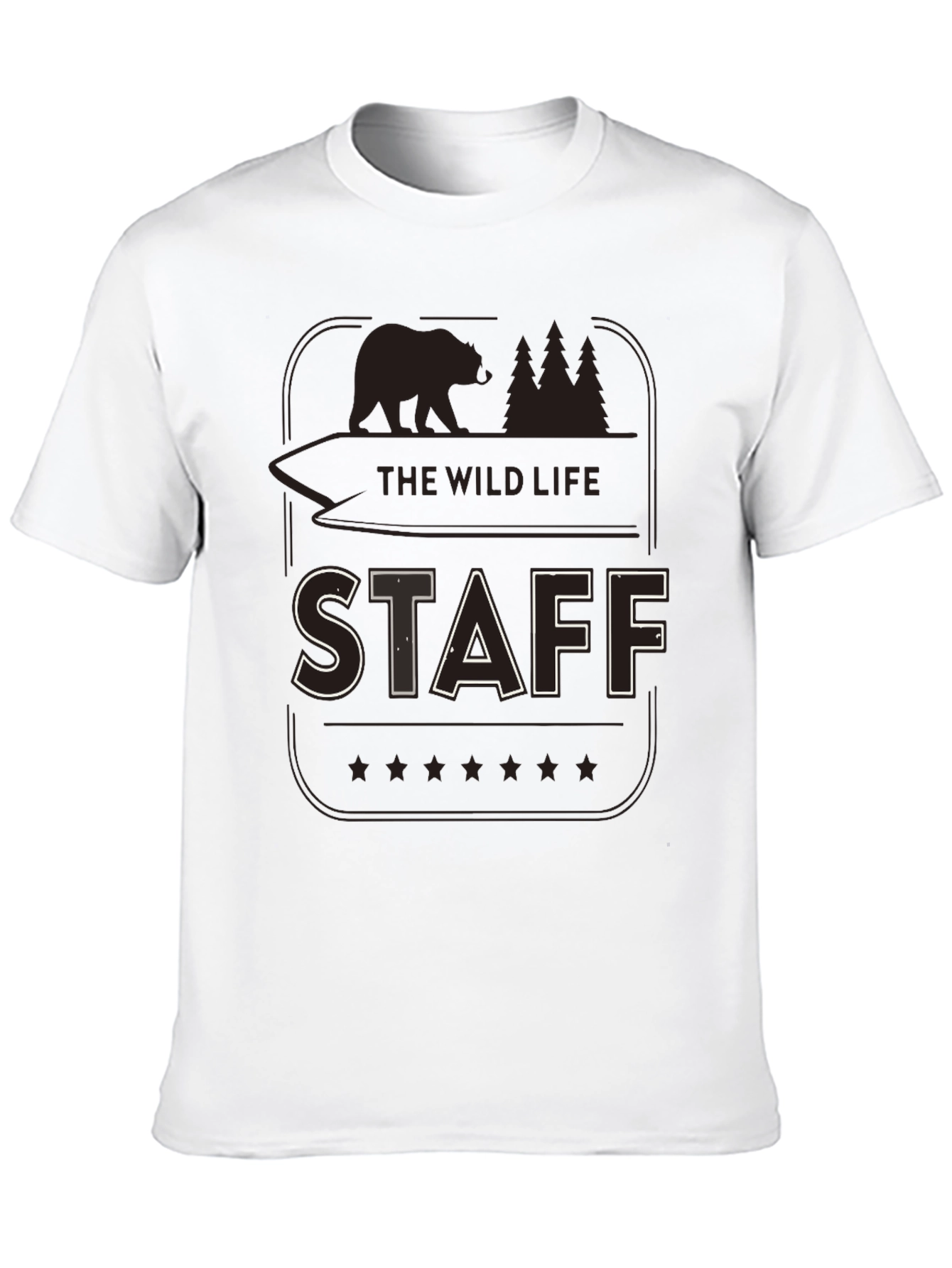 Wild Life Staff Black Graphic Tee