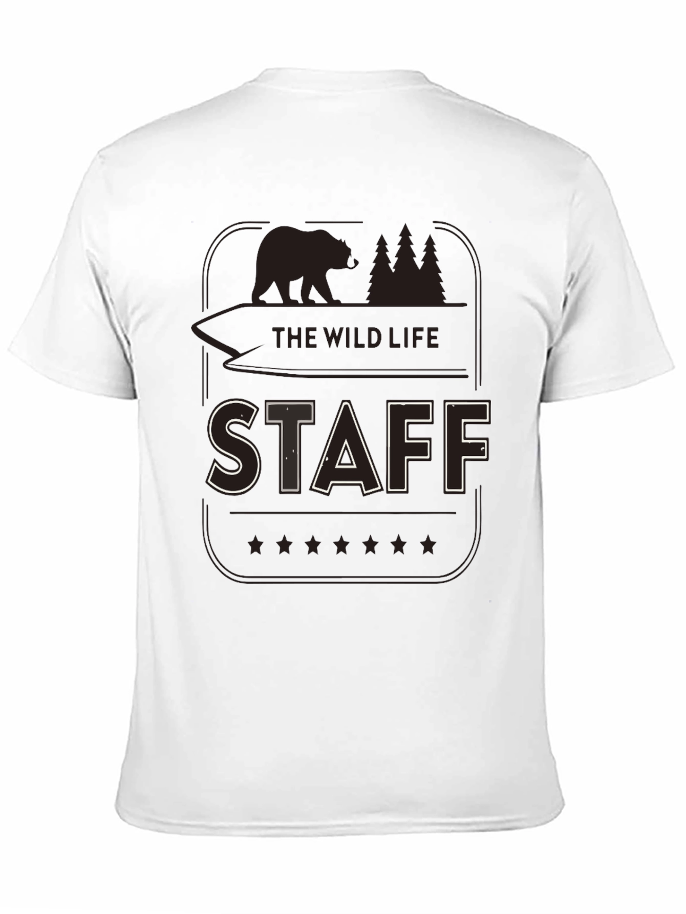 Wild Life Staff Black Graphic Tee