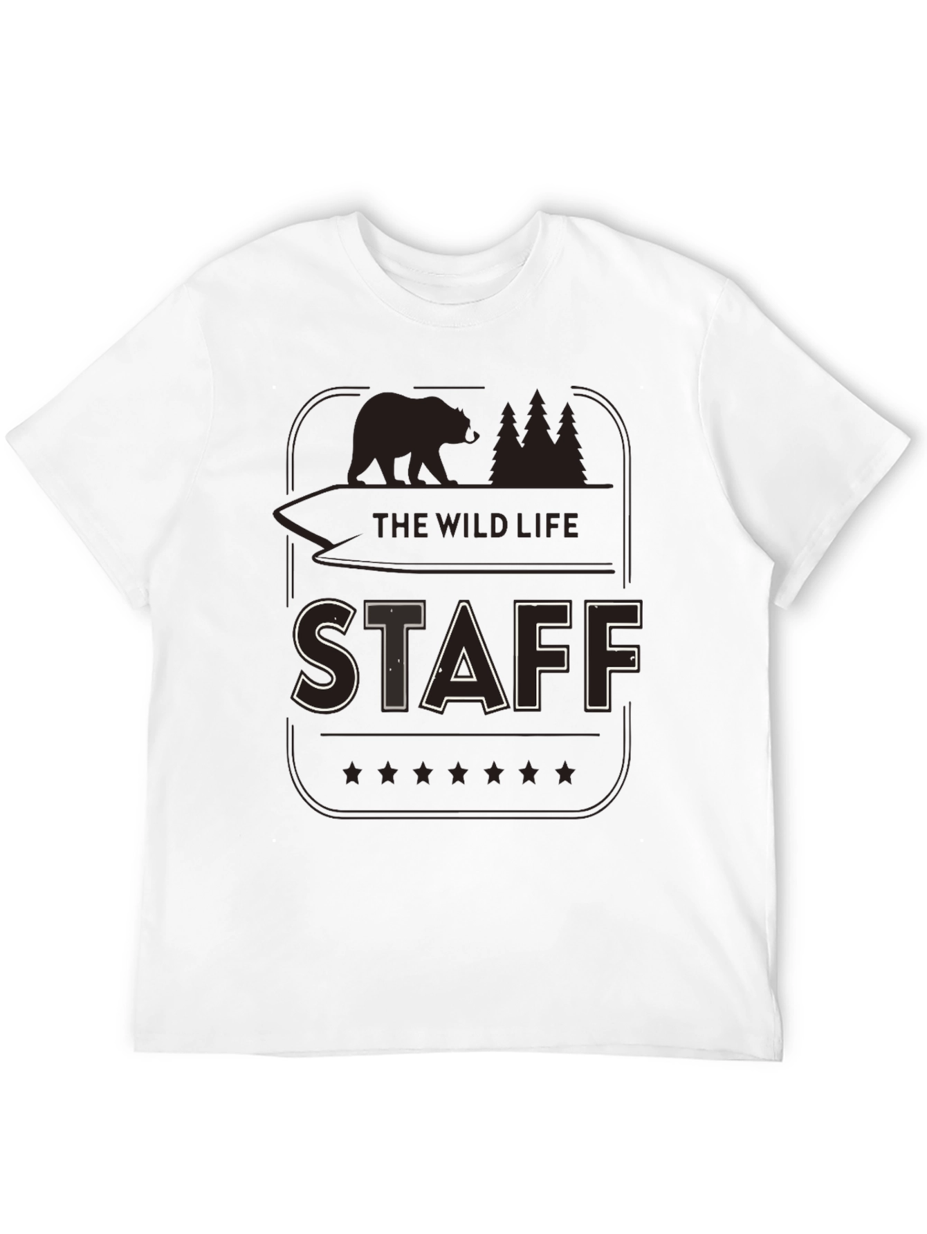 Wild Life Staff Black Graphic Tee