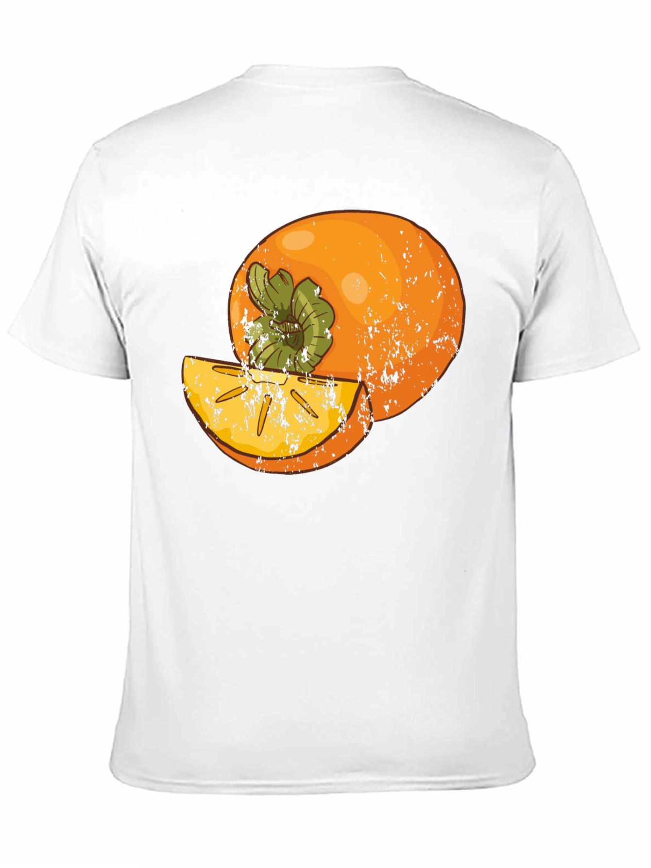 Persimmon Graphic Tee - Stylish Fruit Design