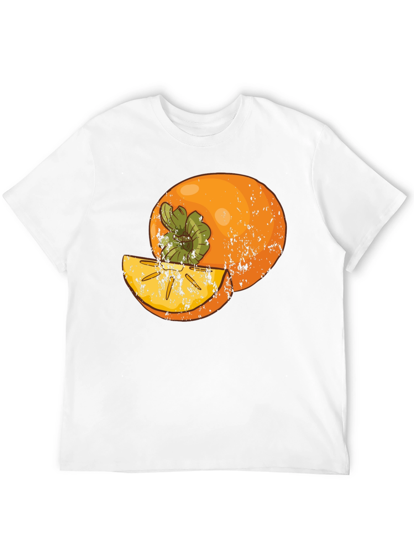 Persimmon Graphic Tee - Stylish Fruit Design