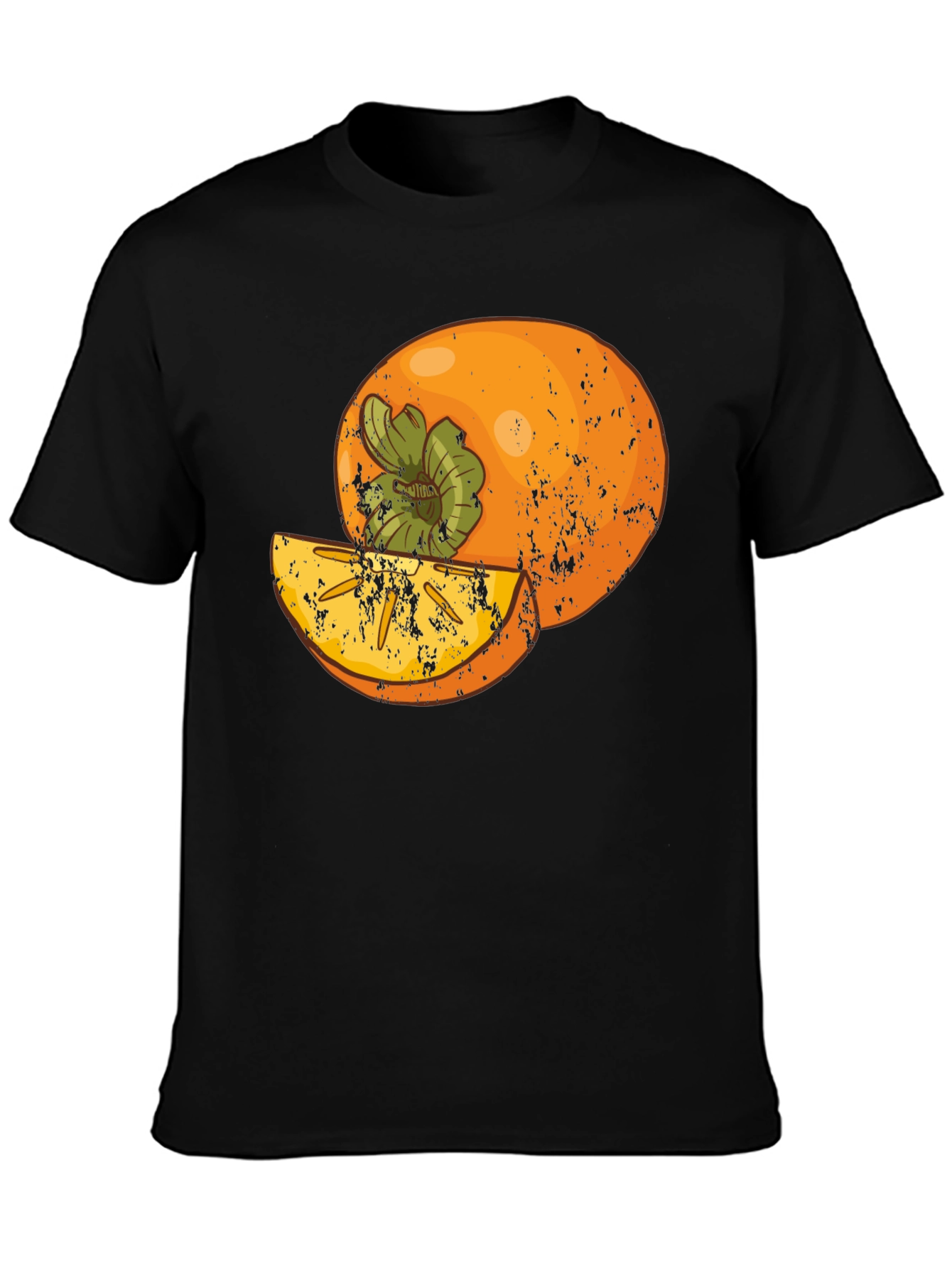 Persimmon Graphic Tee - Stylish Fruit Design