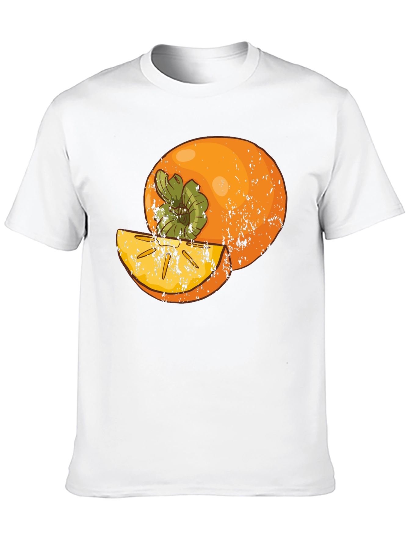 Persimmon Graphic Tee - Stylish Fruit Design
