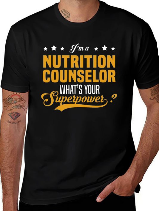 Nutrition Counselor T-Shirt - Superpower Design