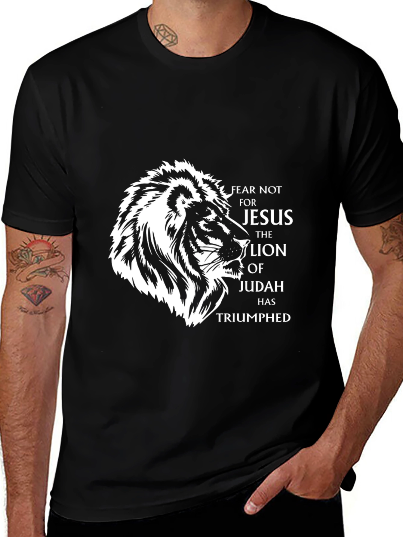 Lion of Judah Jesus T-Shirt - Fear Not