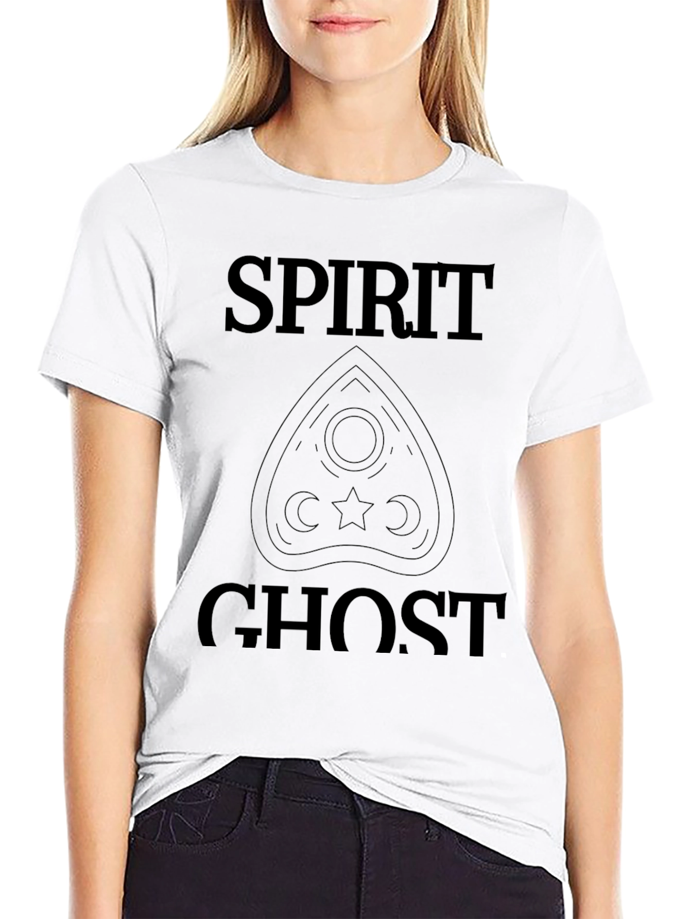 Spirit Ghost Graphic Tee - Black T-Shirt