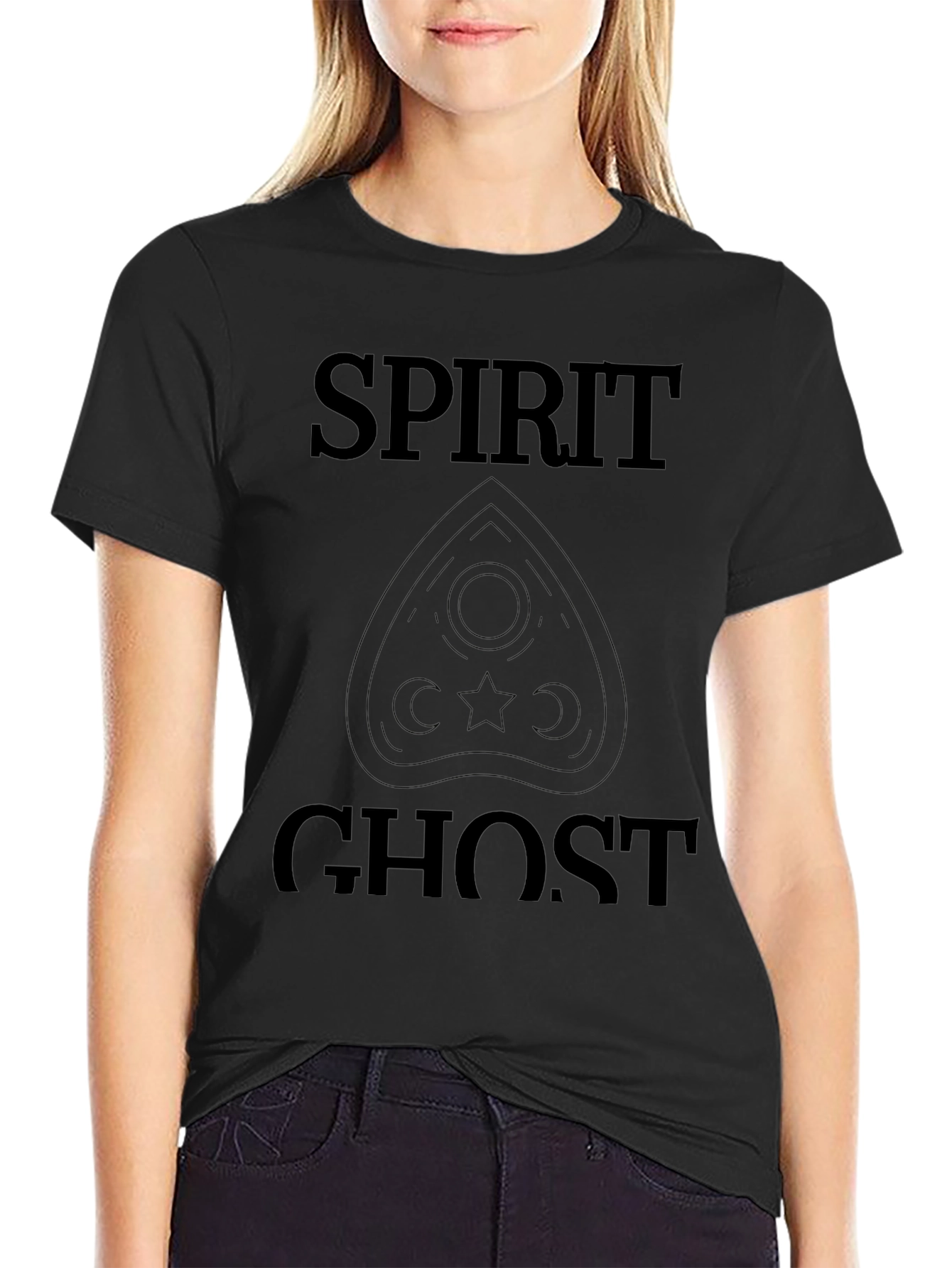 Spirit Ghost Graphic Tee - Black T-Shirt